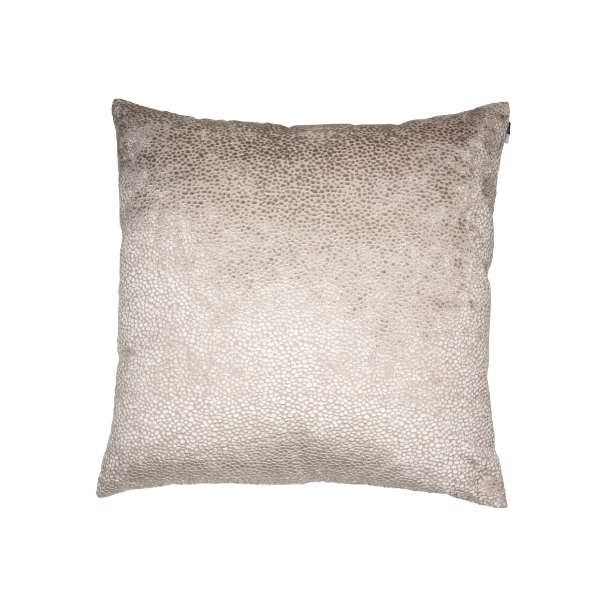 Malini Burnt Velvet Cushion in Taupe - 56 x 56cm