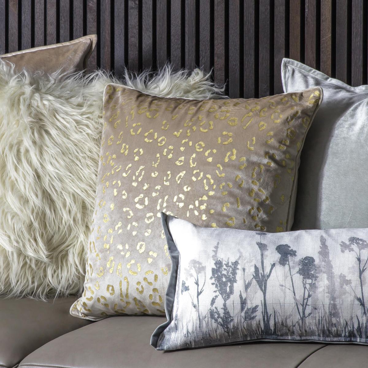 Gallery Interiors Leopard Cushion / Fringe – image 4