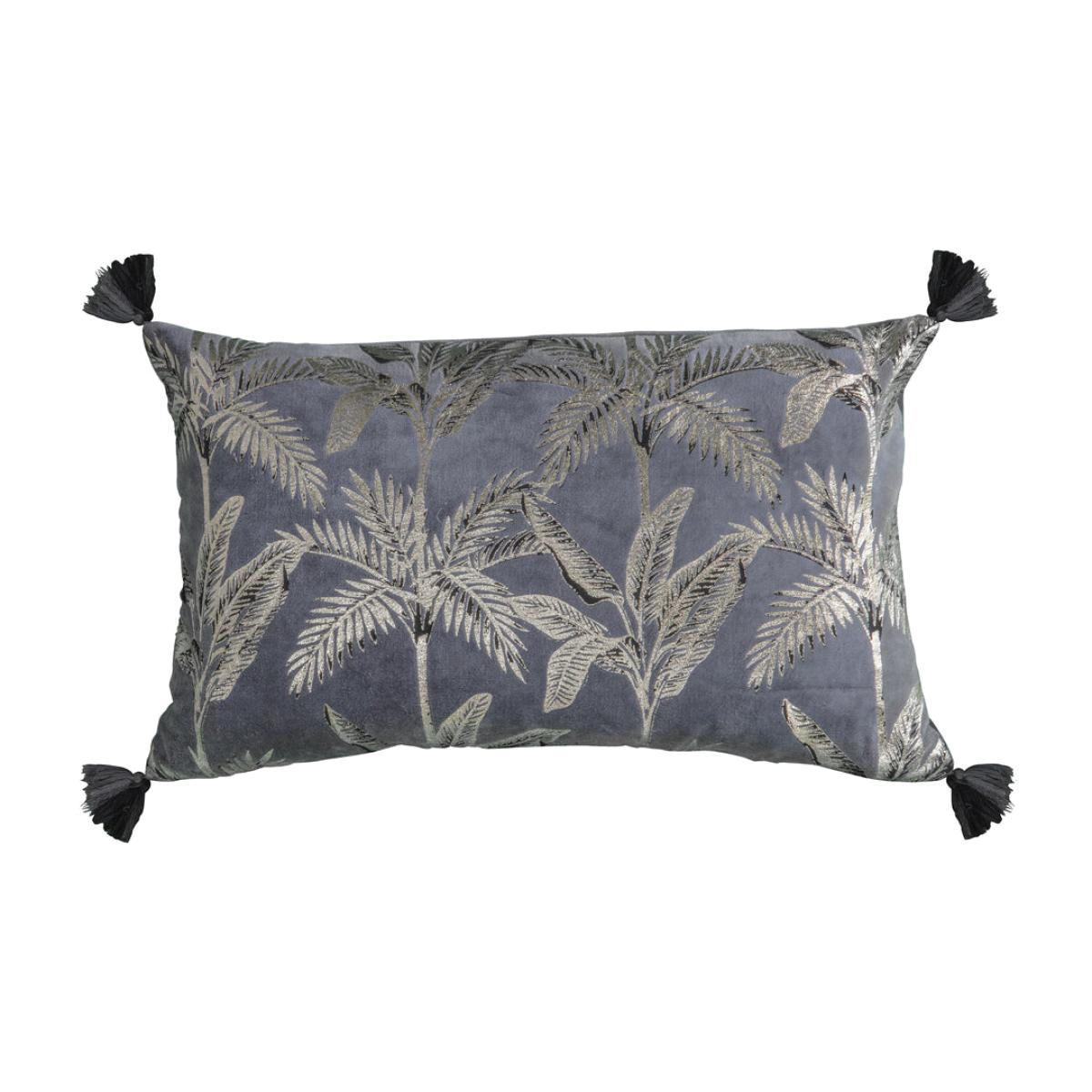 Gallery Interiors Palm Tassel Metallic Cushion – image 1