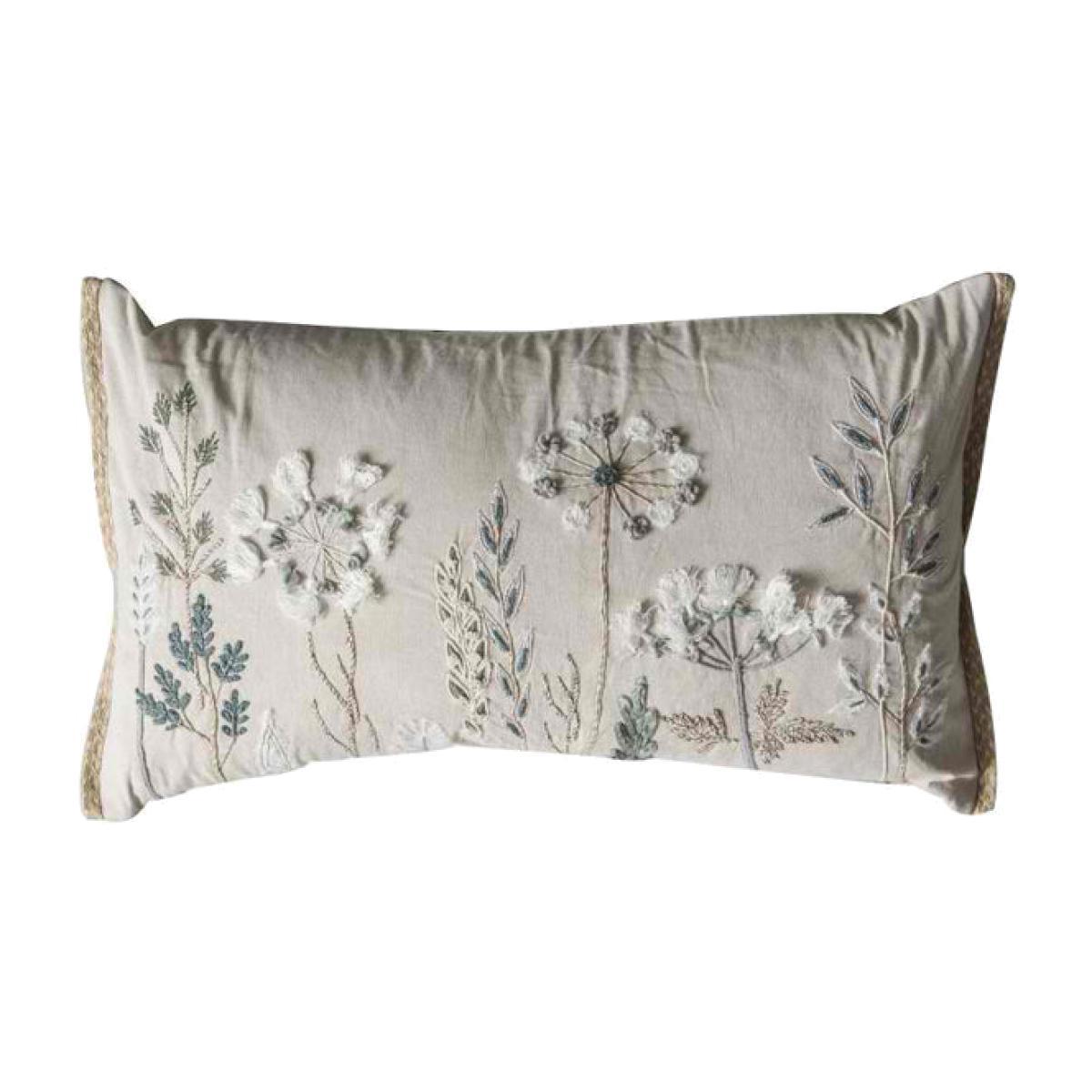 Gallery Direct Amaryllis Embroidered Cushion – image 1