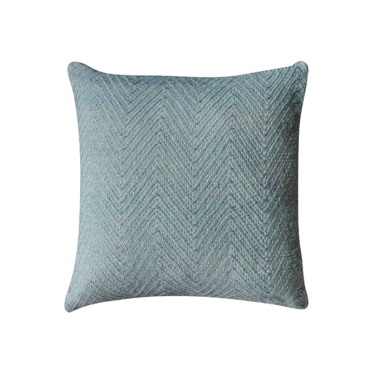 Gallery Interiors Chevron Duck Egg Cushion | Outlet – image 1