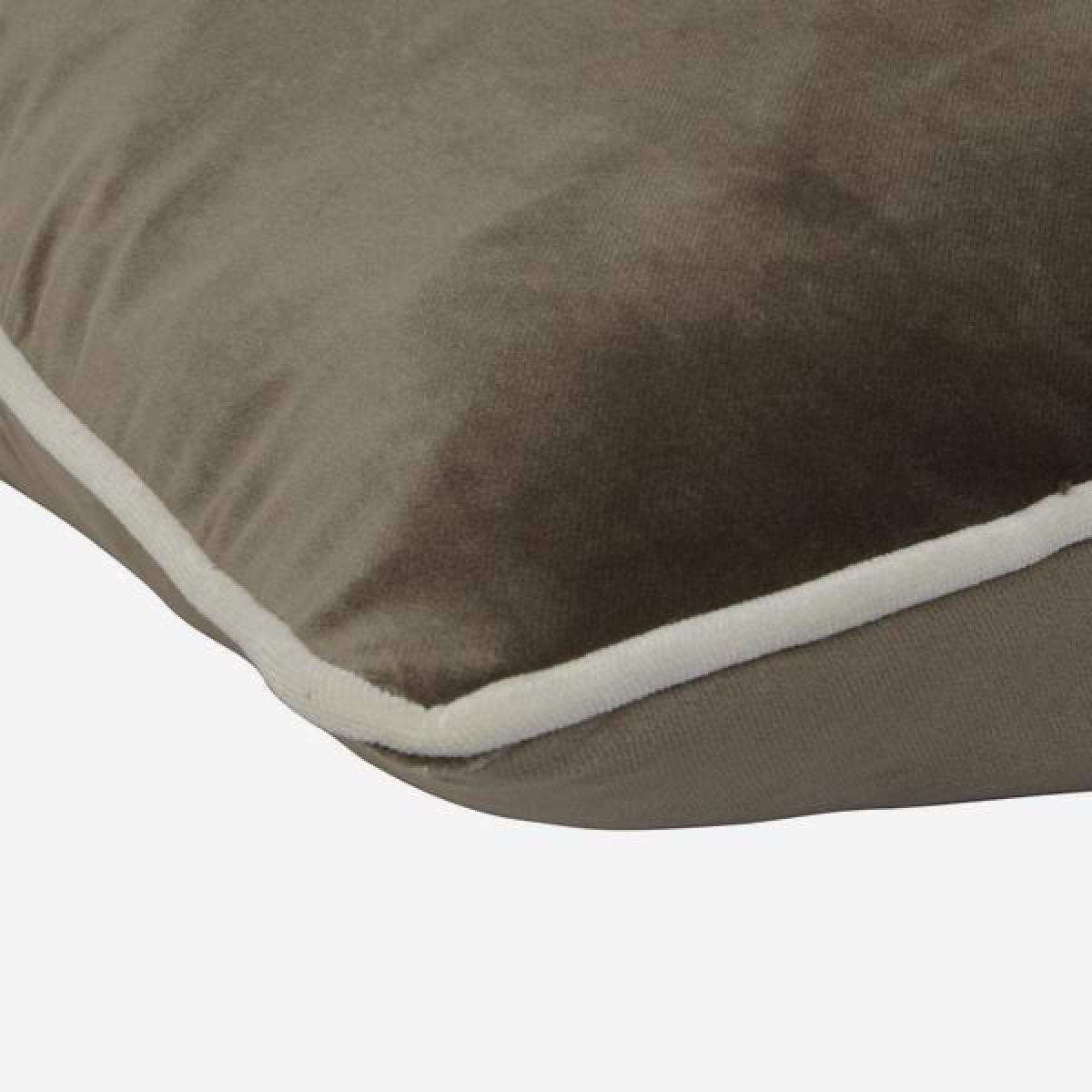 Andrew Martin Pelham Taupe Cushion with Ewe Piping – image 2