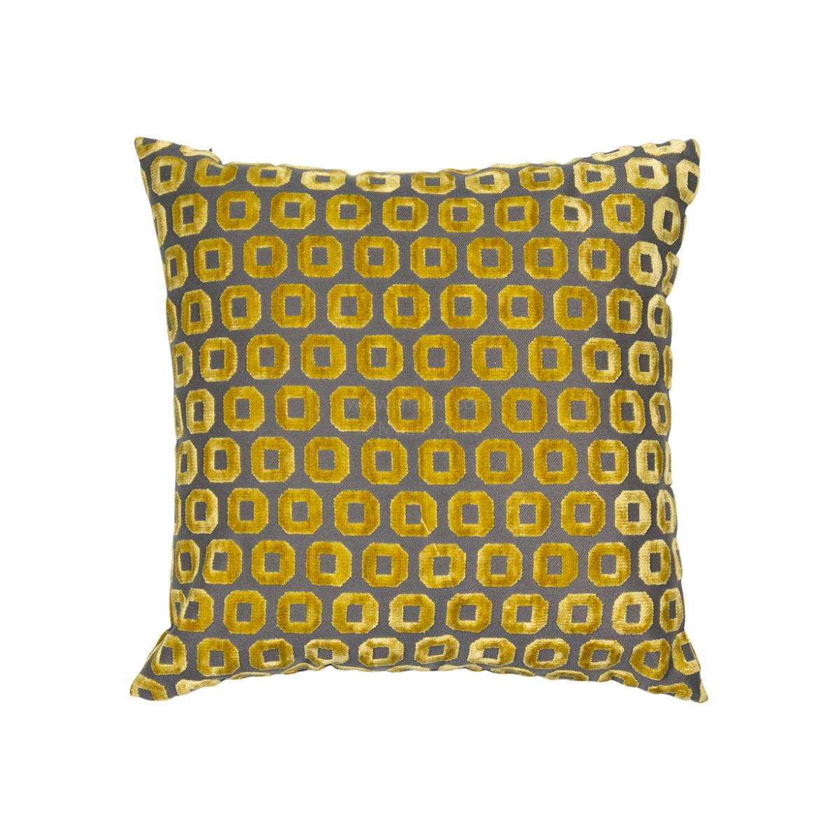 Malini Bentley Textured Cushion in Mustard / Large