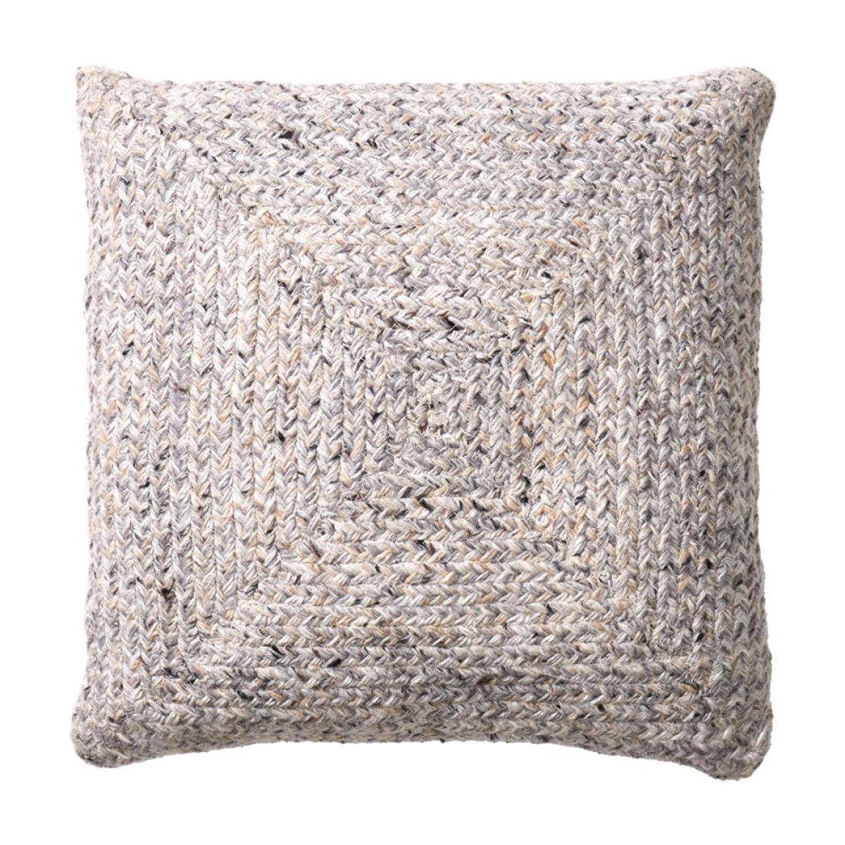 Olivia's Indoor Outdoor Warm Grey Tweed Design Scatter Cushion – image 3