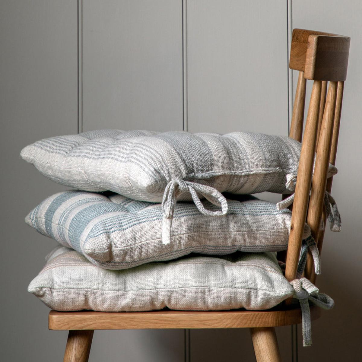 Gallery Interiors Garnette Stripe Stripe Seatpad Taupe – image 2