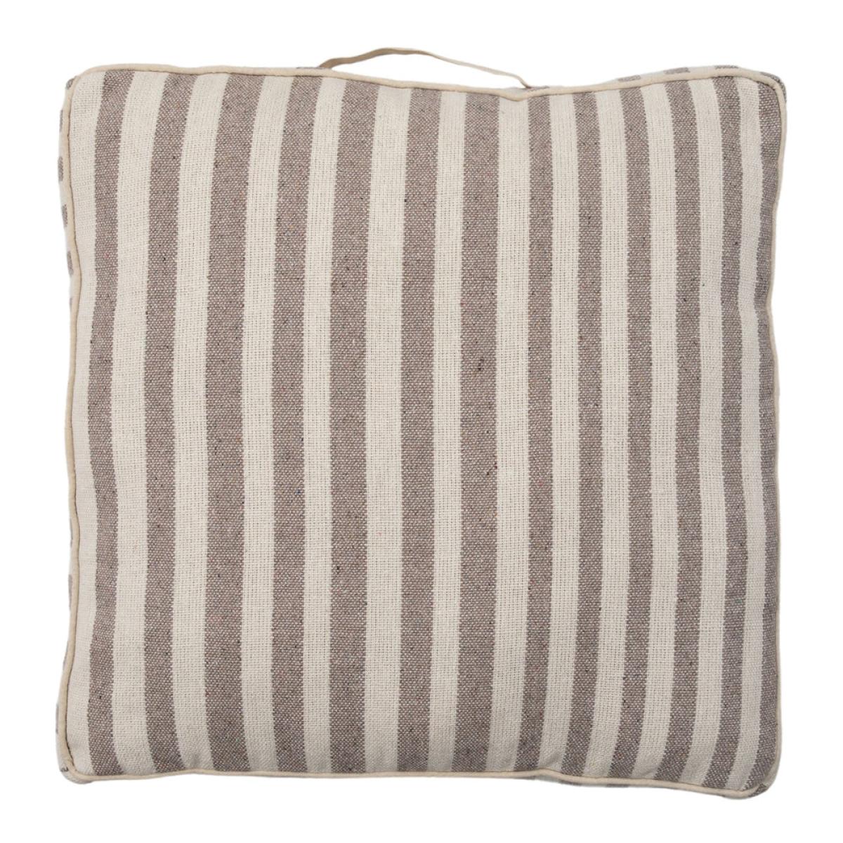 Gallery Interiors Kenan Boardwalk Floor Cushion Taupe – image 2