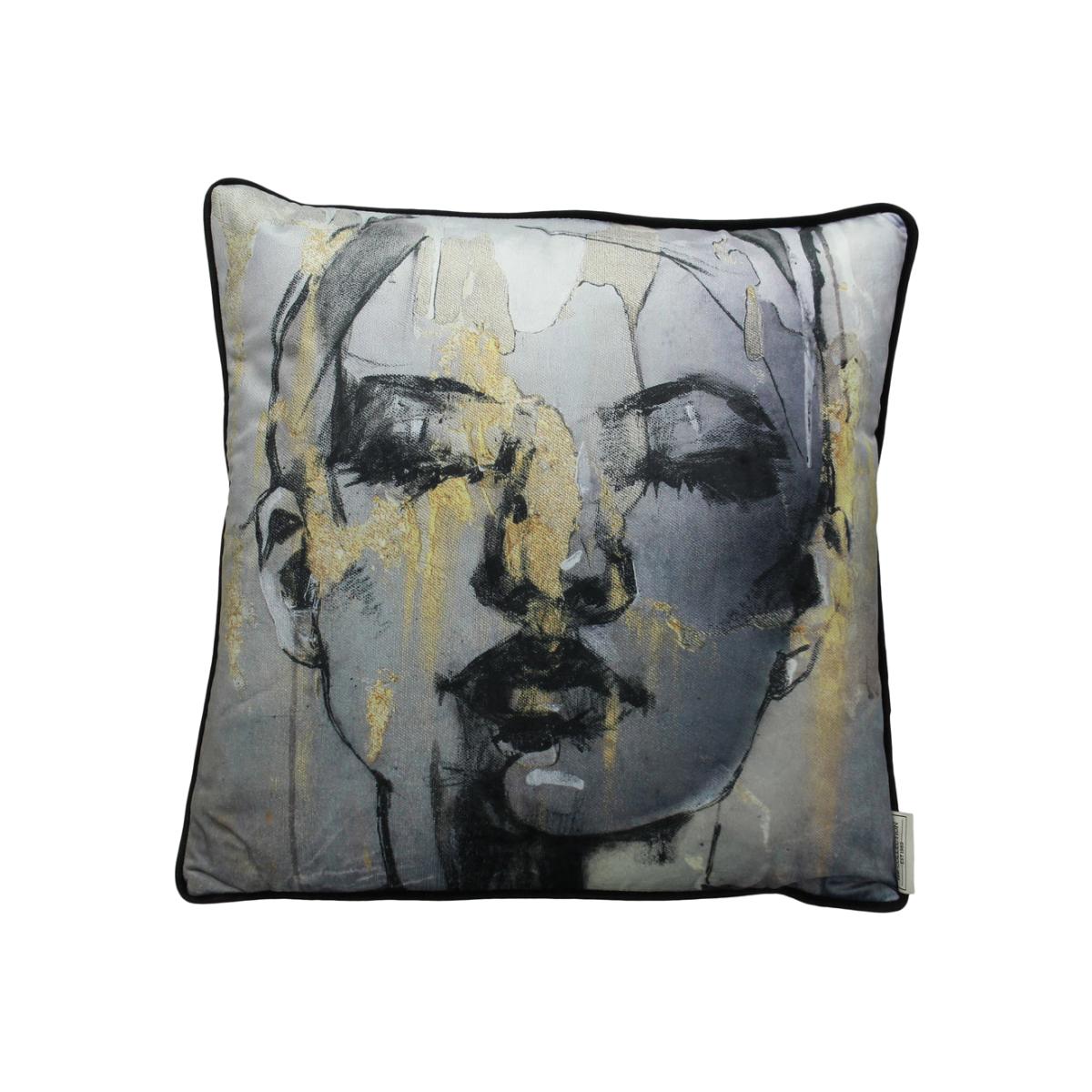 Libra Urban Botanic Collection - Sketched Female Figure Cushion | Outlet