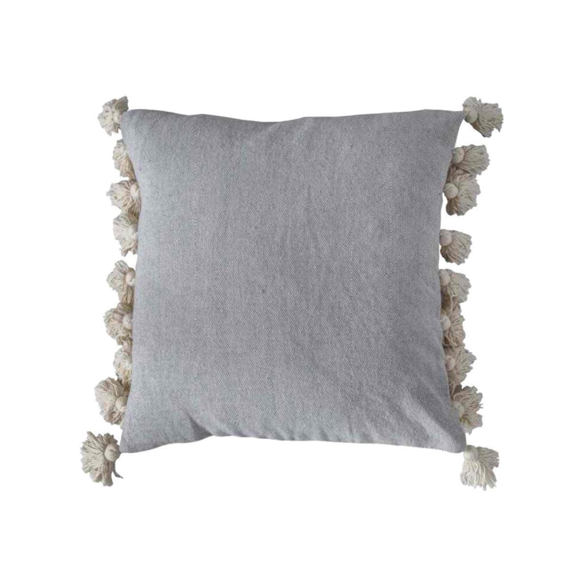 Gallery Direct Cotton Tassel Cushion in Natural