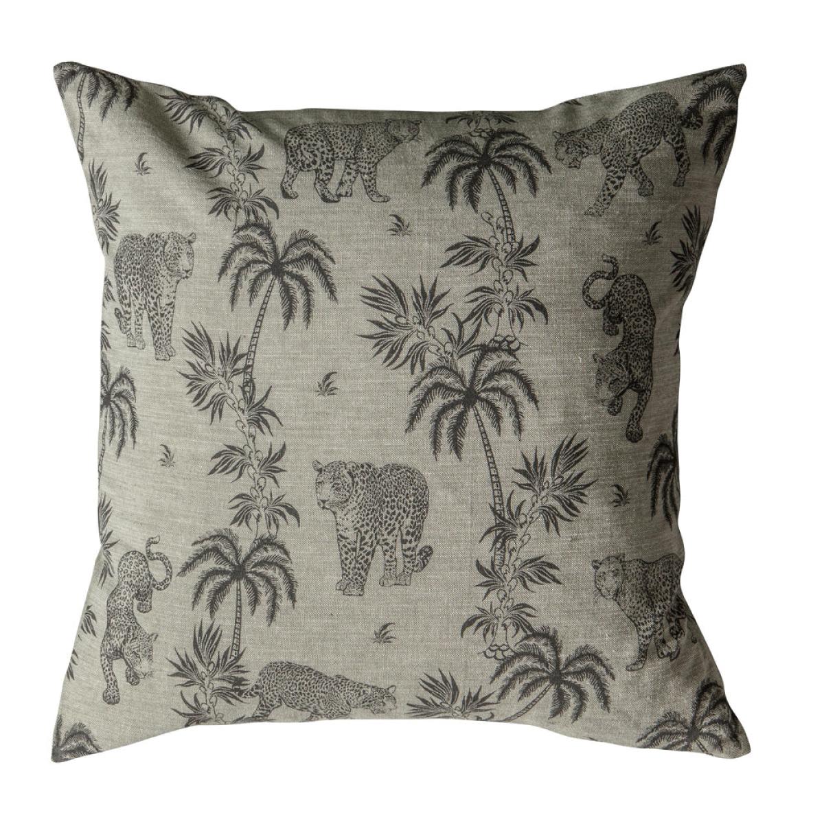 Gallery Interiors Palm Leopard Cushion | Outlet – image 2