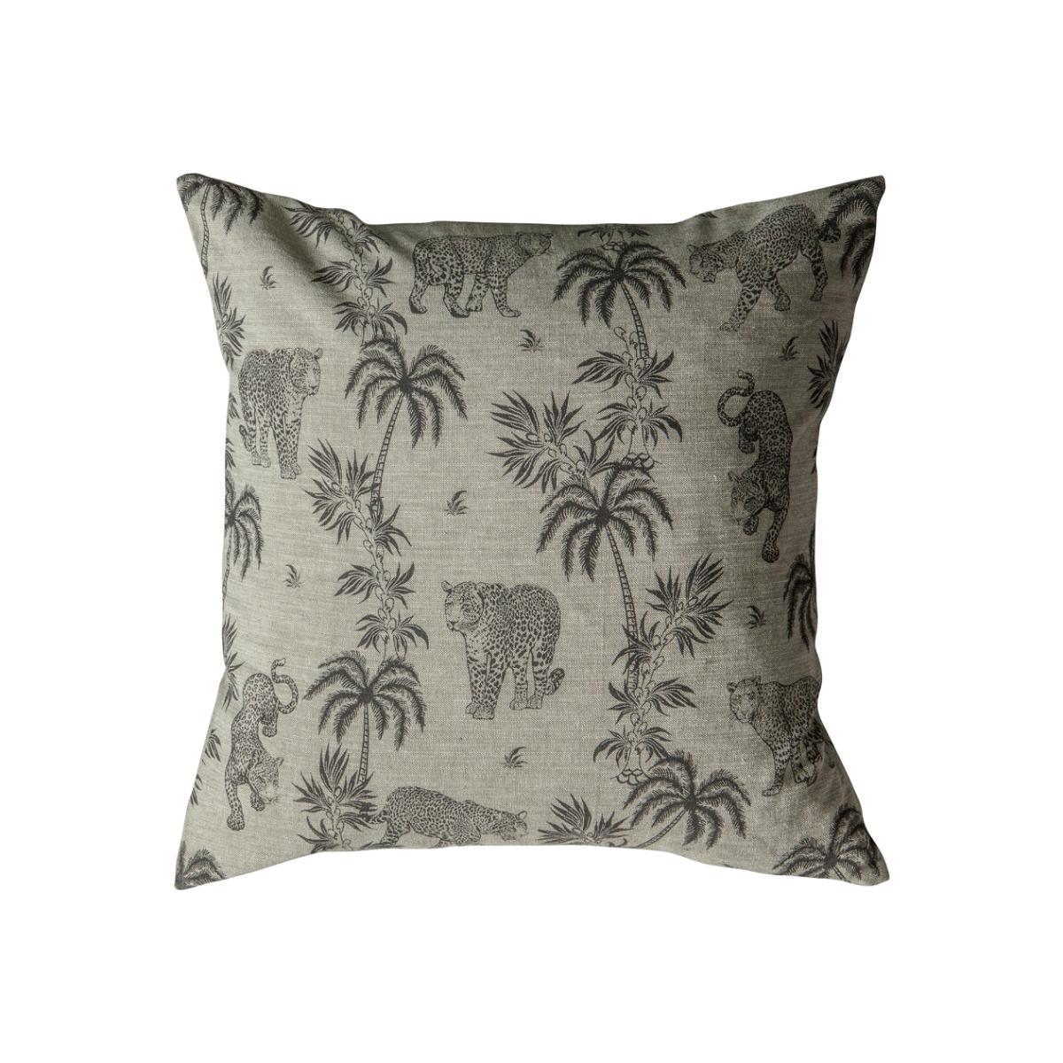 Gallery Interiors Palm Leopard Cushion | Outlet – image 1