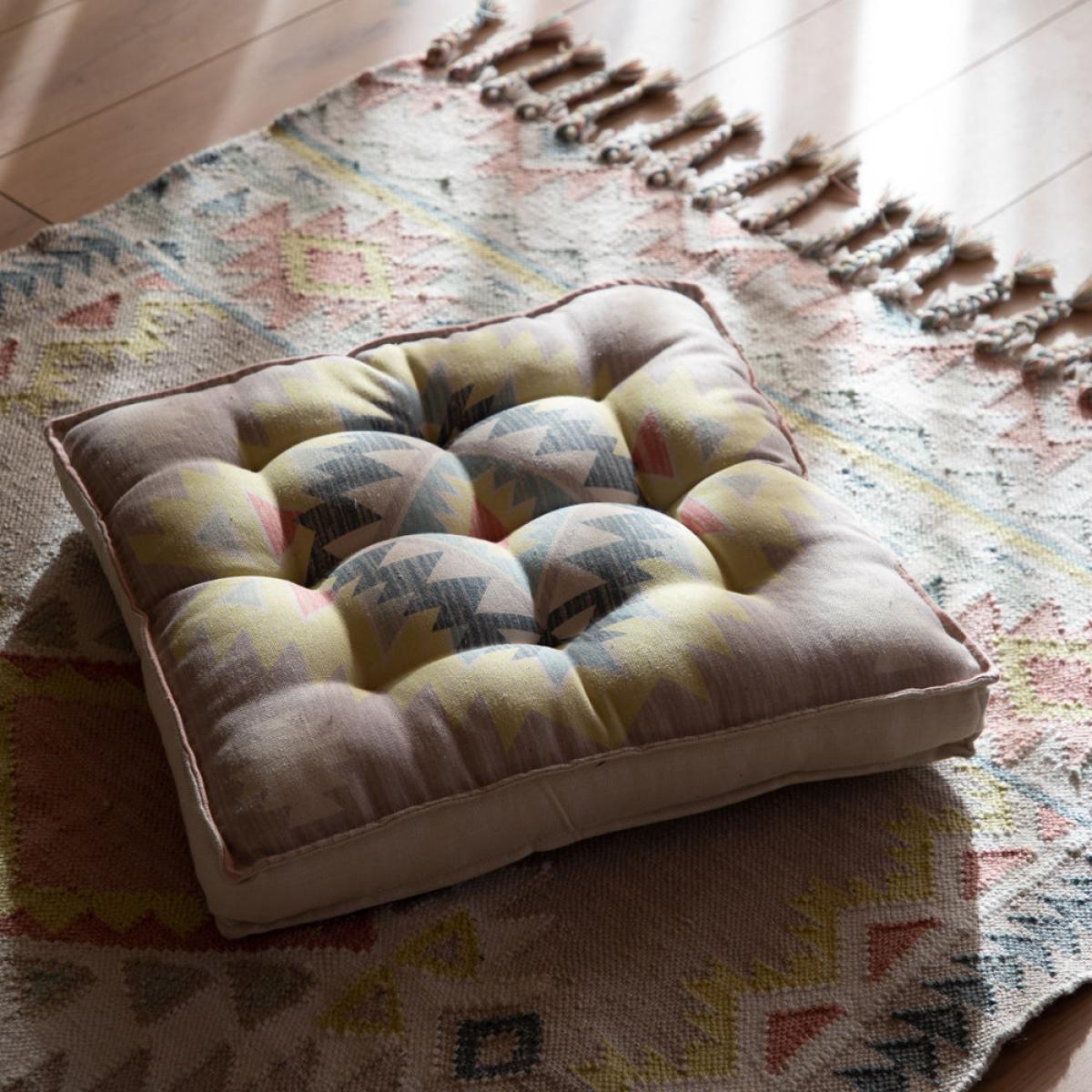Gallery Interiors Arkes Global Diamond Floor Cushion Multi Colour – image 2