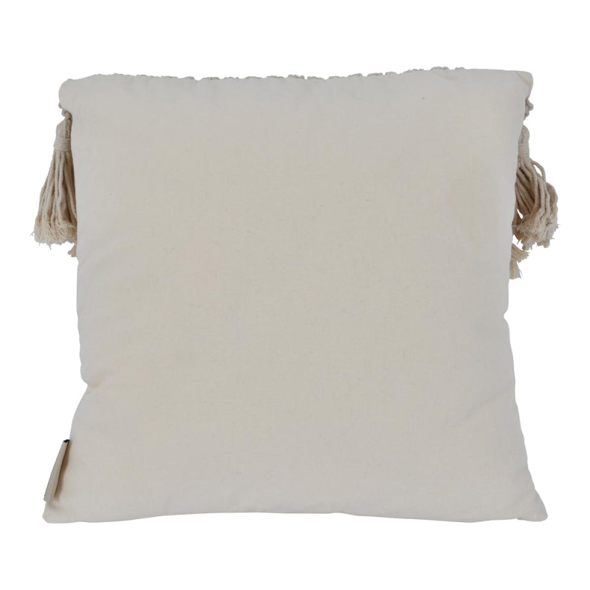 Libra Fringed Macrame Cotton Cushion – image 3