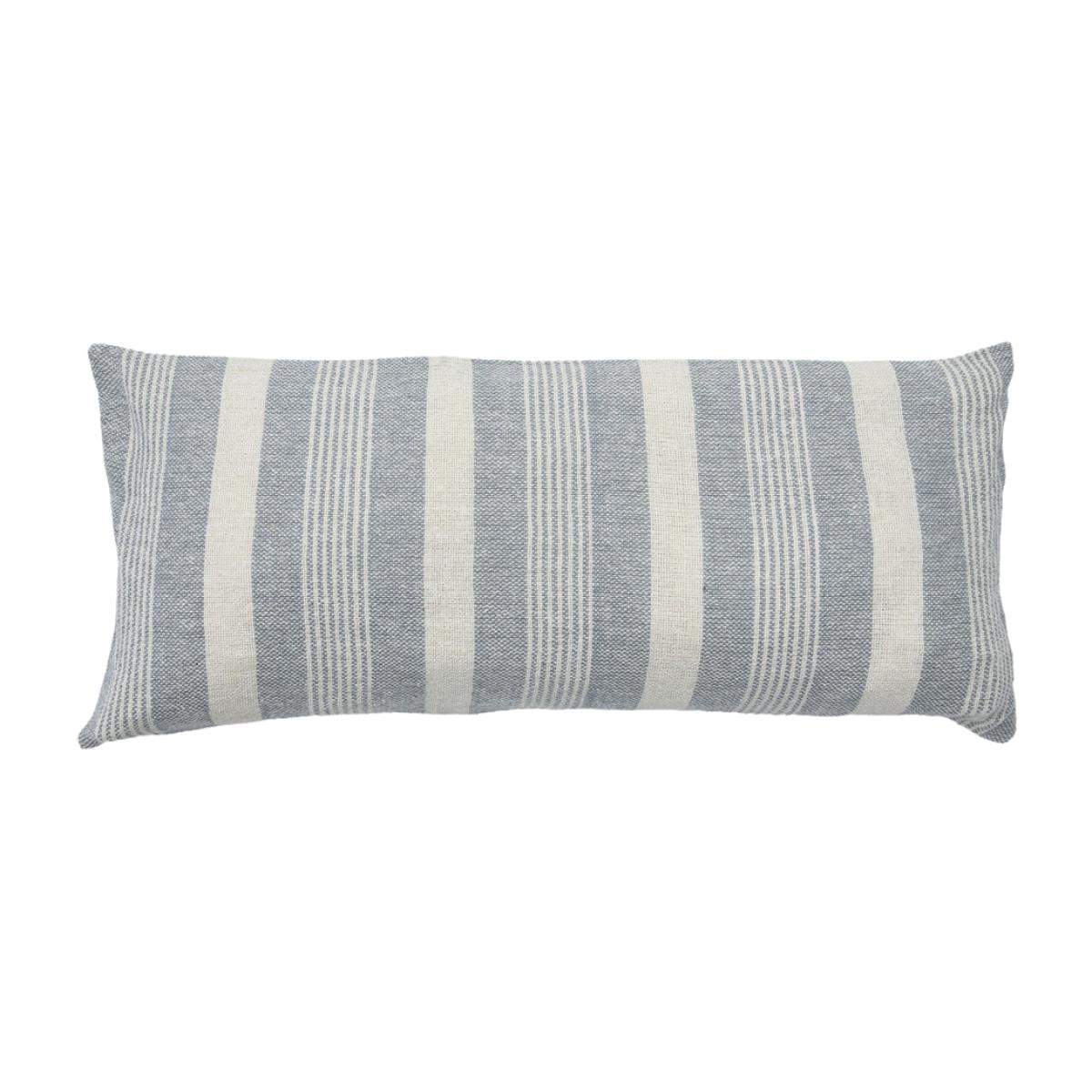 Gallery Interiors Garnette Stripe Rectangle Stripe Cushion Grey – image 1