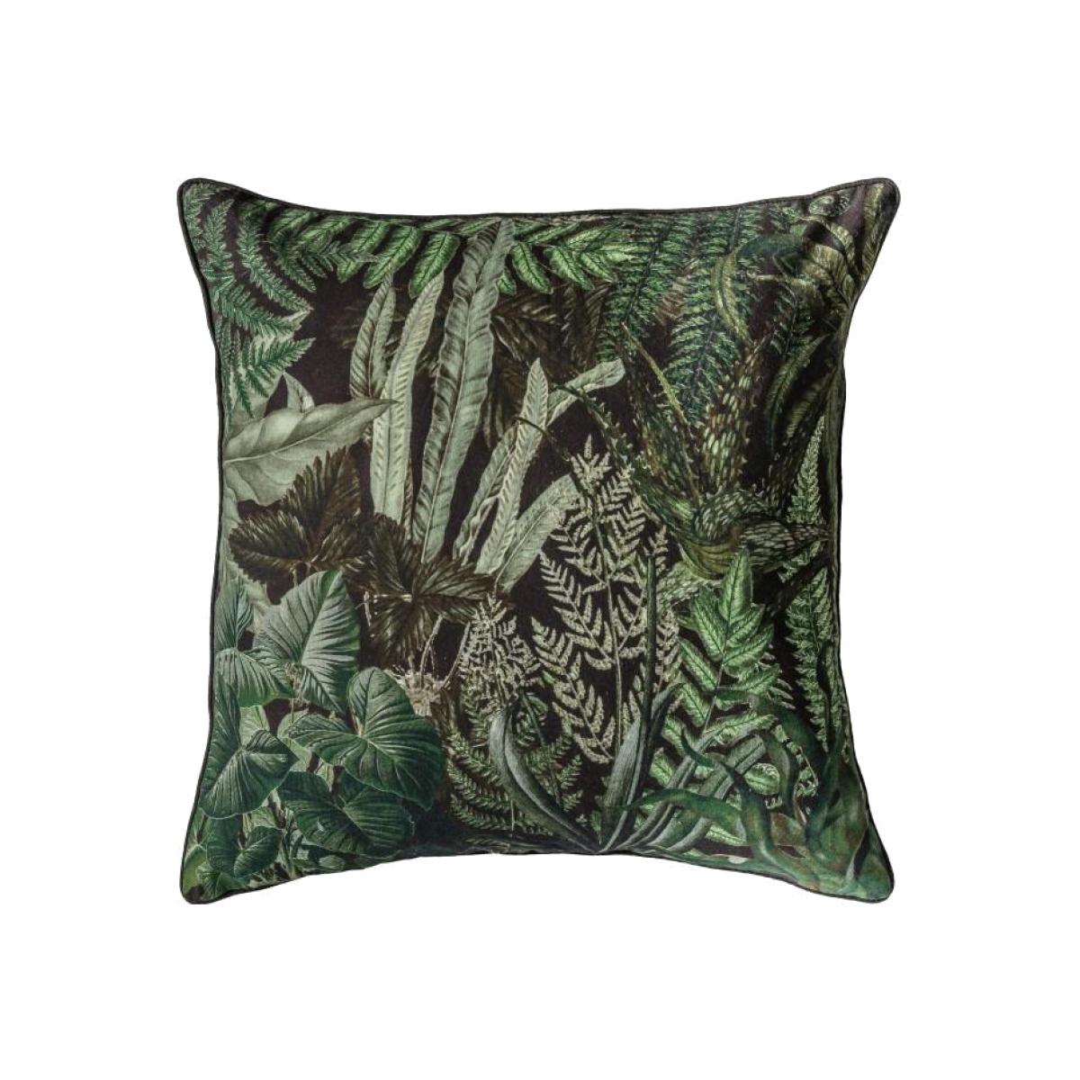 Gallery Interiors Botanic Teal Square Cushion | Outlet