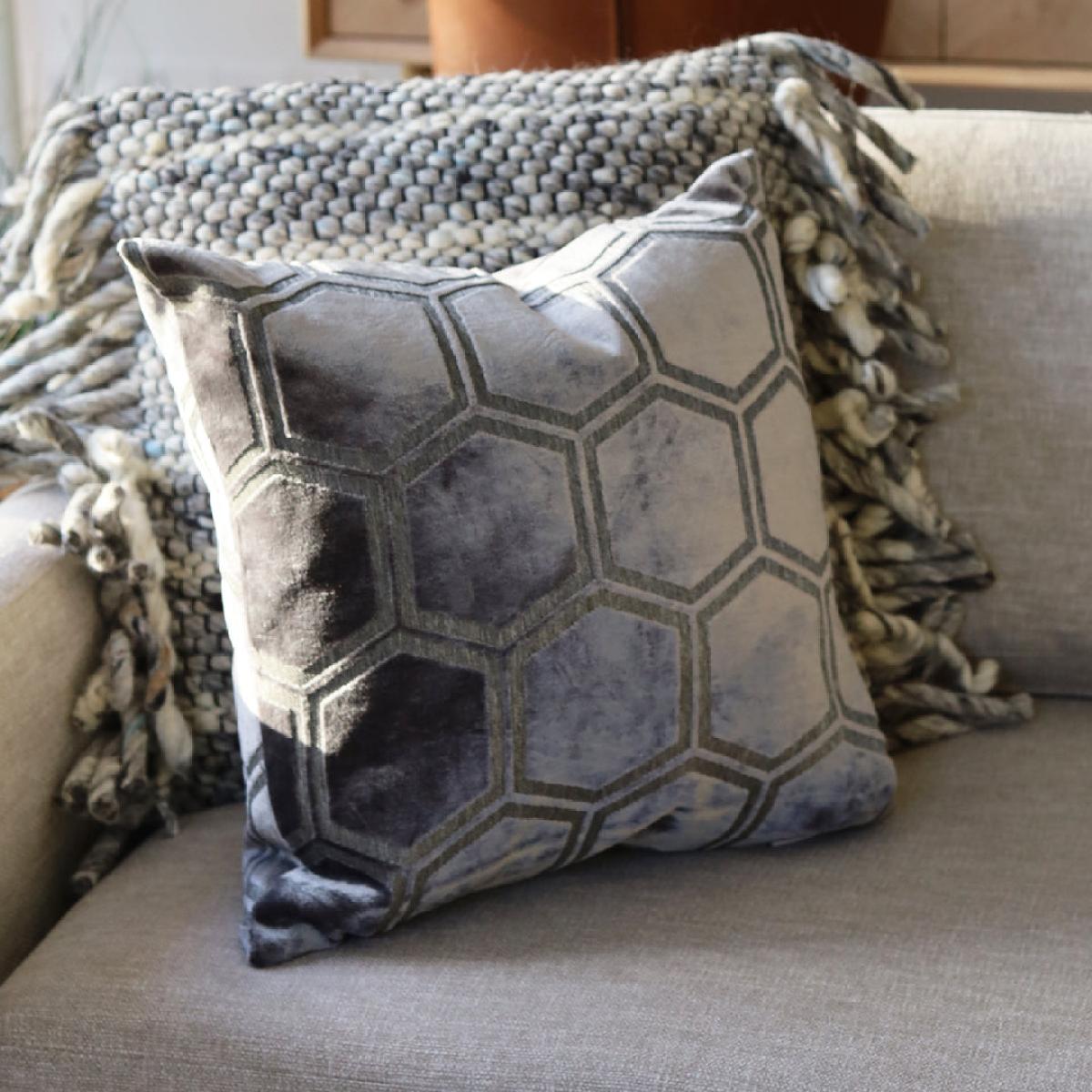 Malini Ivor Cushion Slate | Outlet / Small – image 2