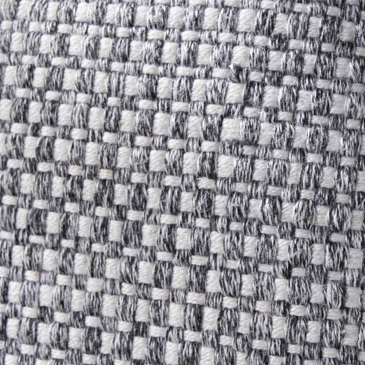 Olivia's Indoor Outdoor Graphite and White Basket Weave Design Scatter Cushion – image 6