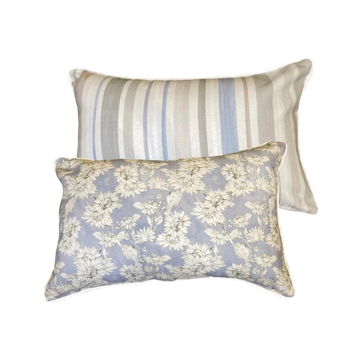 Malini Ronda Rectangle Cushion in Blue