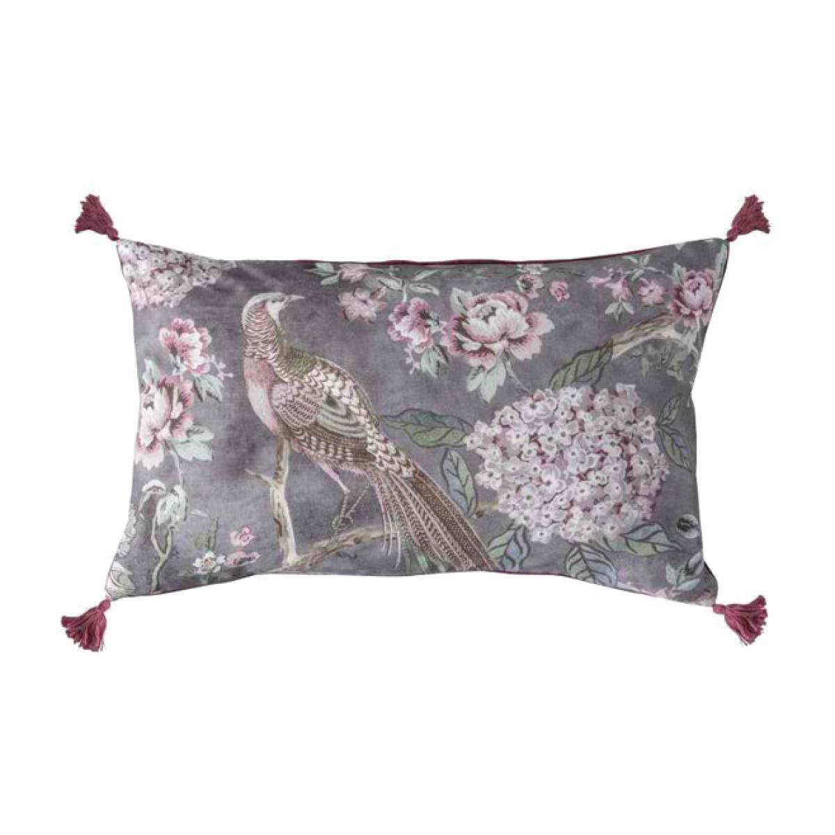 Gallery Direct Floral Partridge Tassel Cushion – image 1
