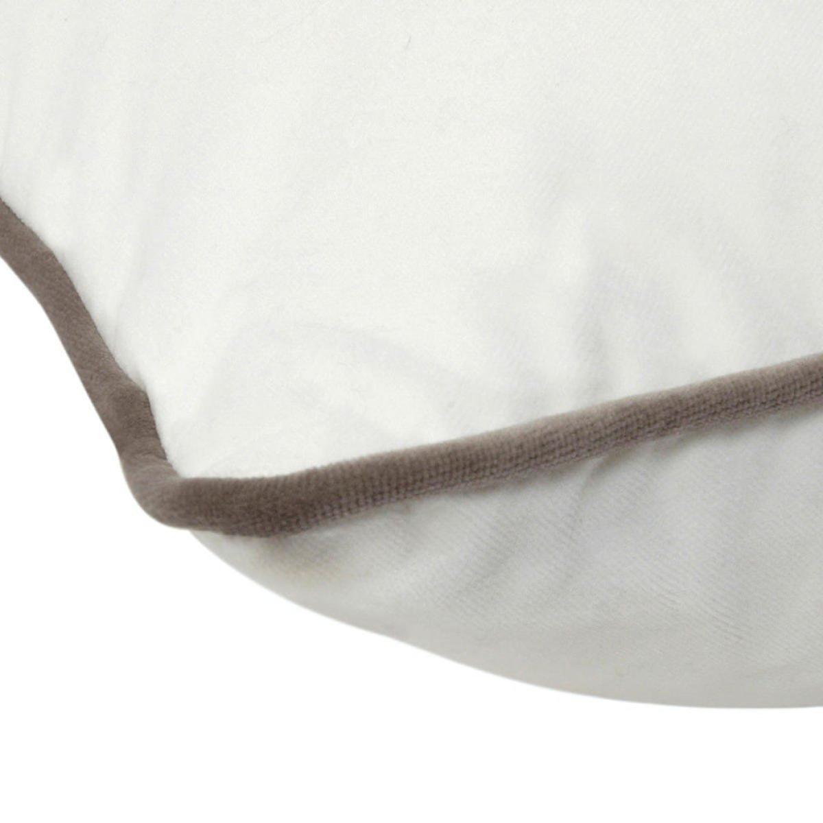 Andrew Martin Pelham Milk Cushion with Slate Piping – image 2