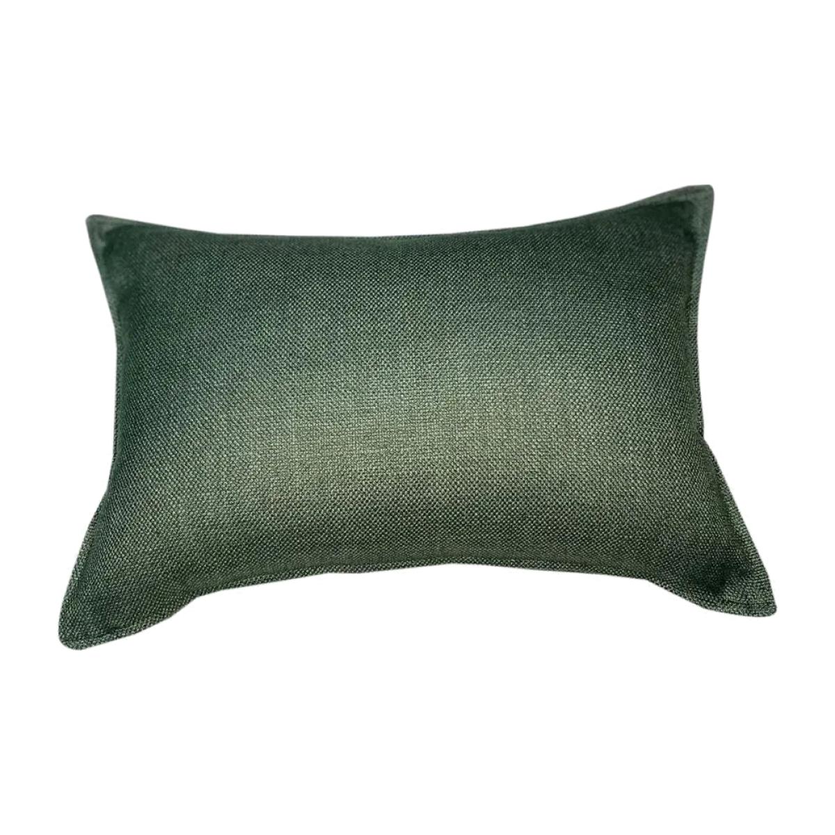 Malini Linea Rectangle Cushion in Lizard Green