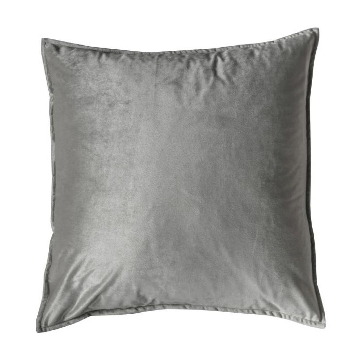 Meto Velvet Oxford Filled Cushion - Silver – image 2