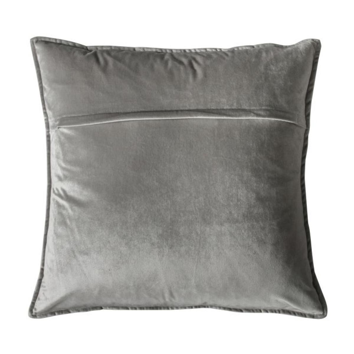 Meto Velvet Oxford Filled Cushion - Silver – image 3