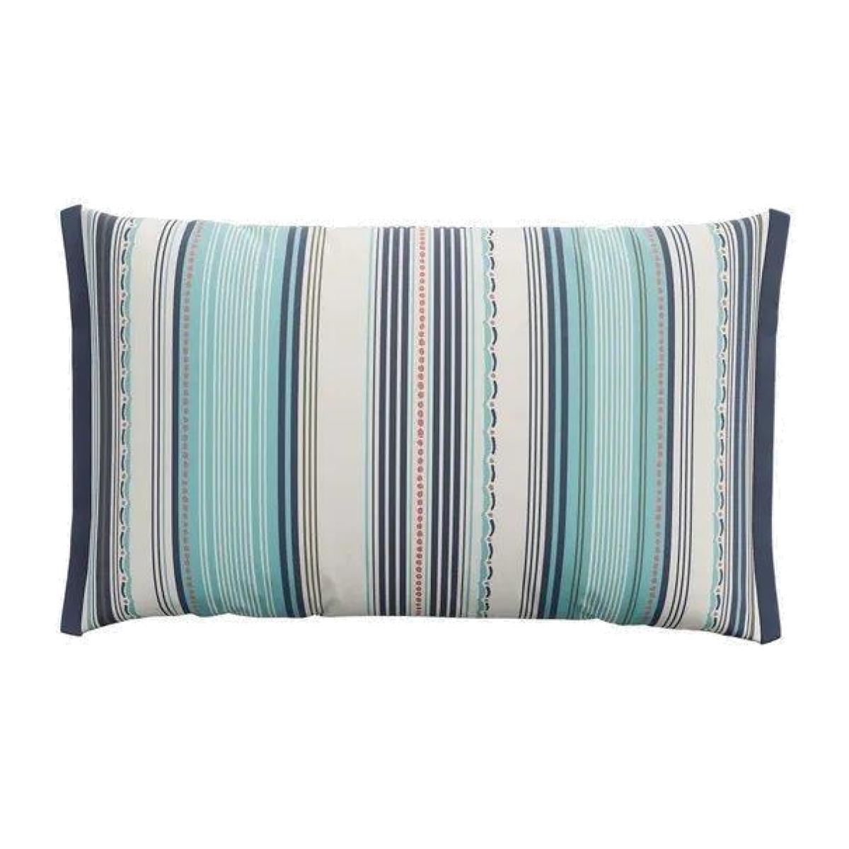 Sanderson Options Wisteria Butterfly Midnight Cushion, Cotton, Striped – image 1