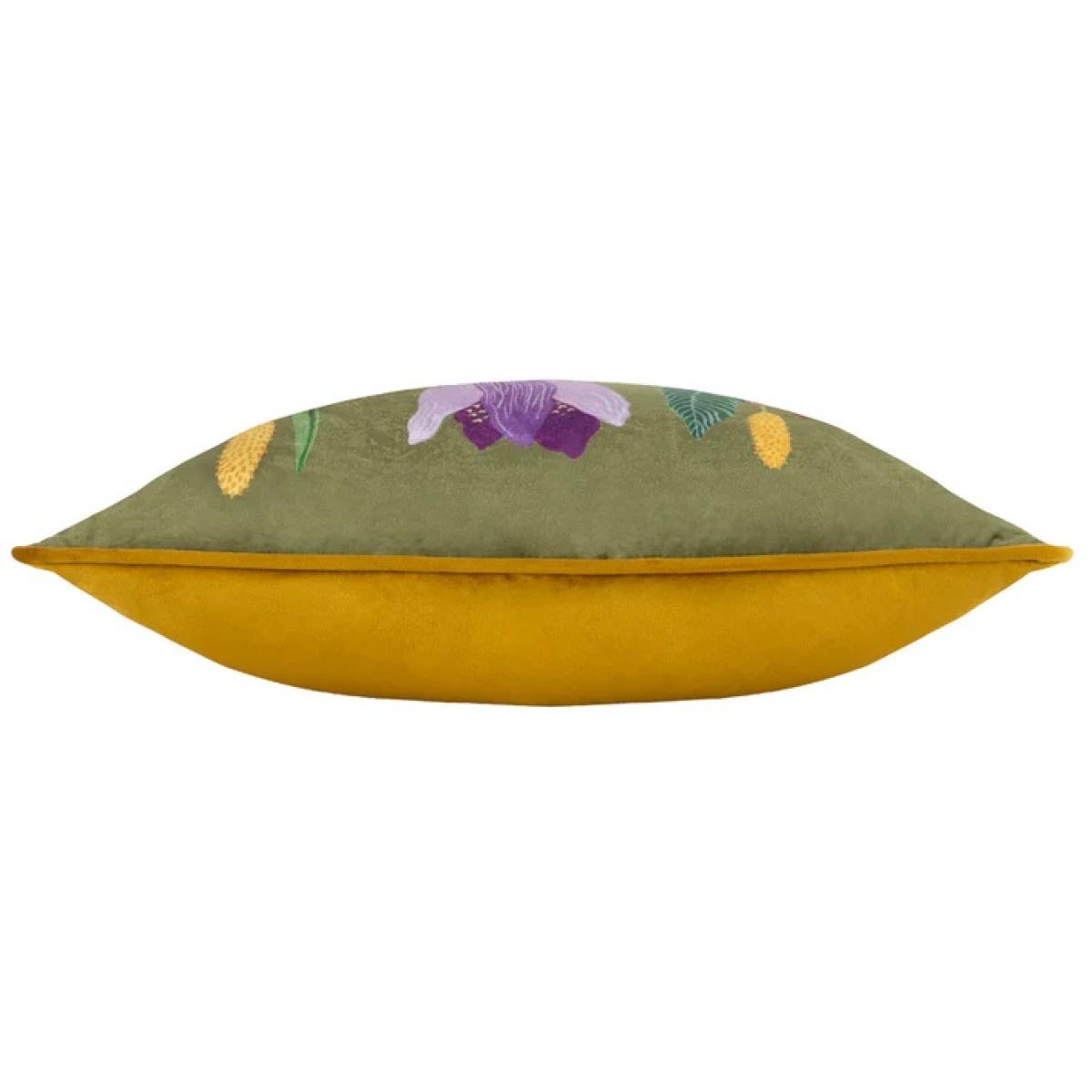 Riva House of Bloom Celandine Feather Filled Cushion 43cm - Olive In Green – image 2