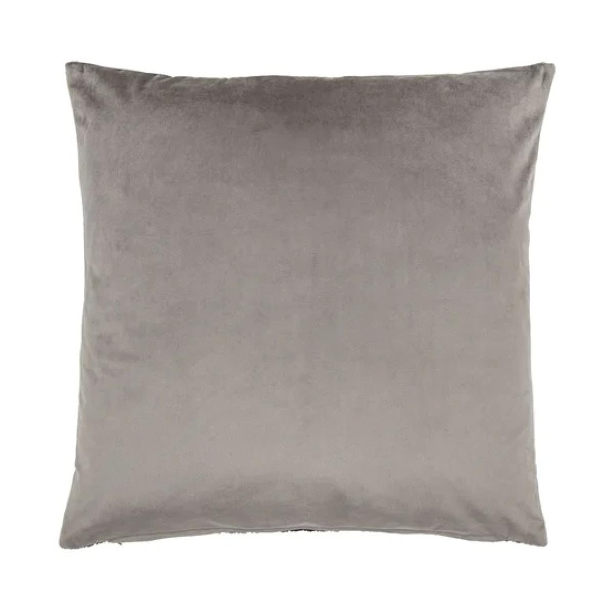 Chenille Cushion Filled - Grey – image 5