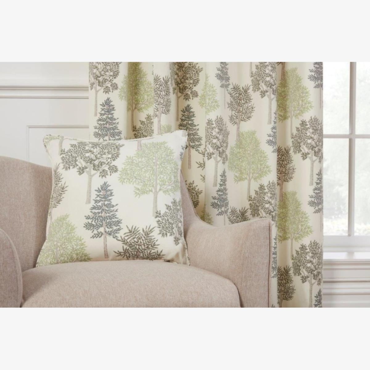 Sundour Coppice Green Filled Cushion – image 1