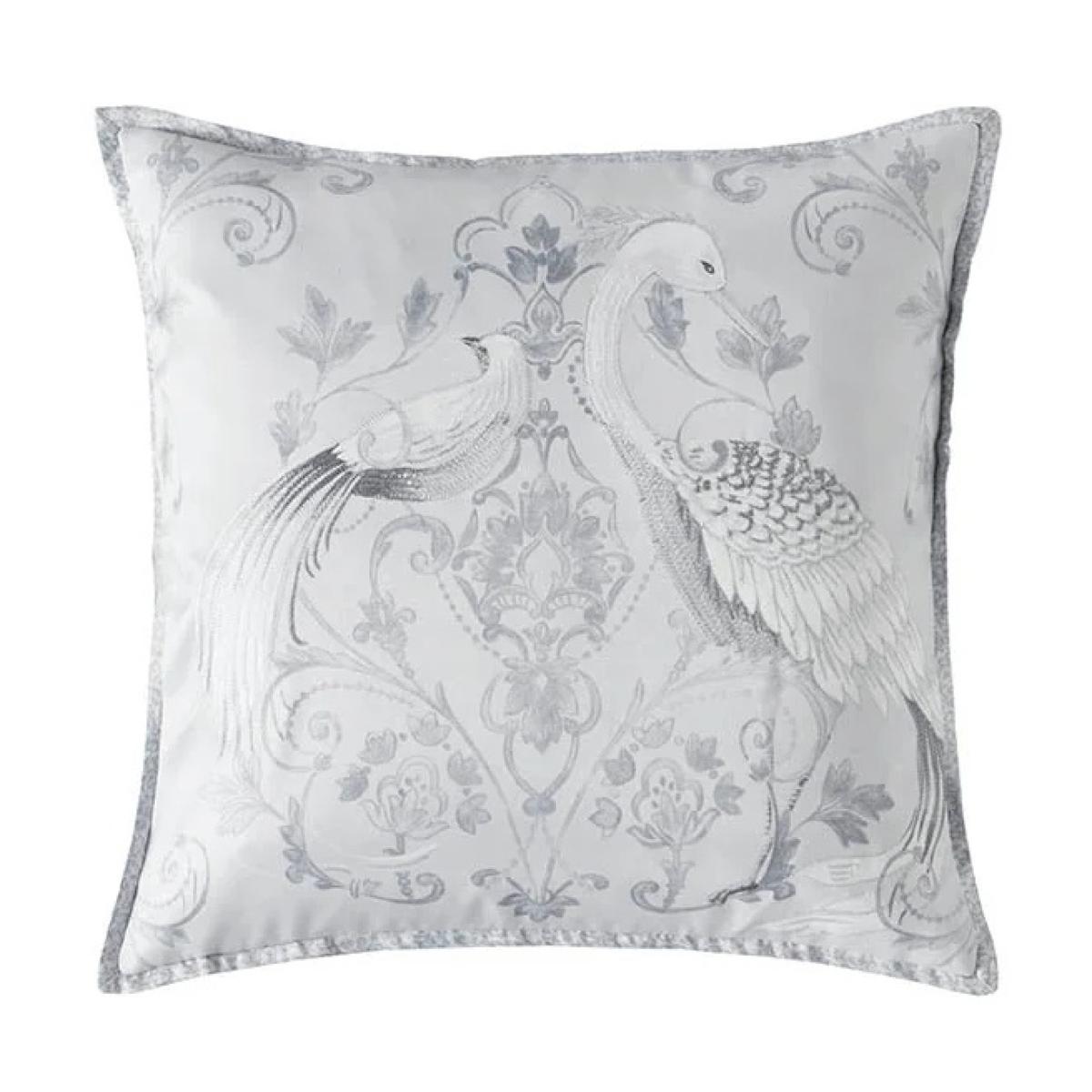 Laura Ashley Tregaron Embroidered 50cm Cushion - Silver – image 2