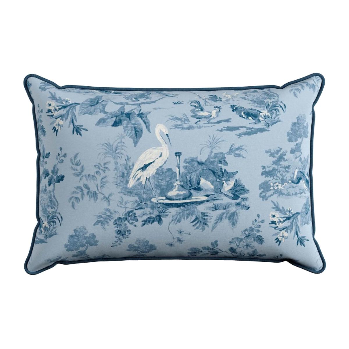 Sanderson Options Aesops Fables Cushion 50x30cm - Dove Blue – image 1