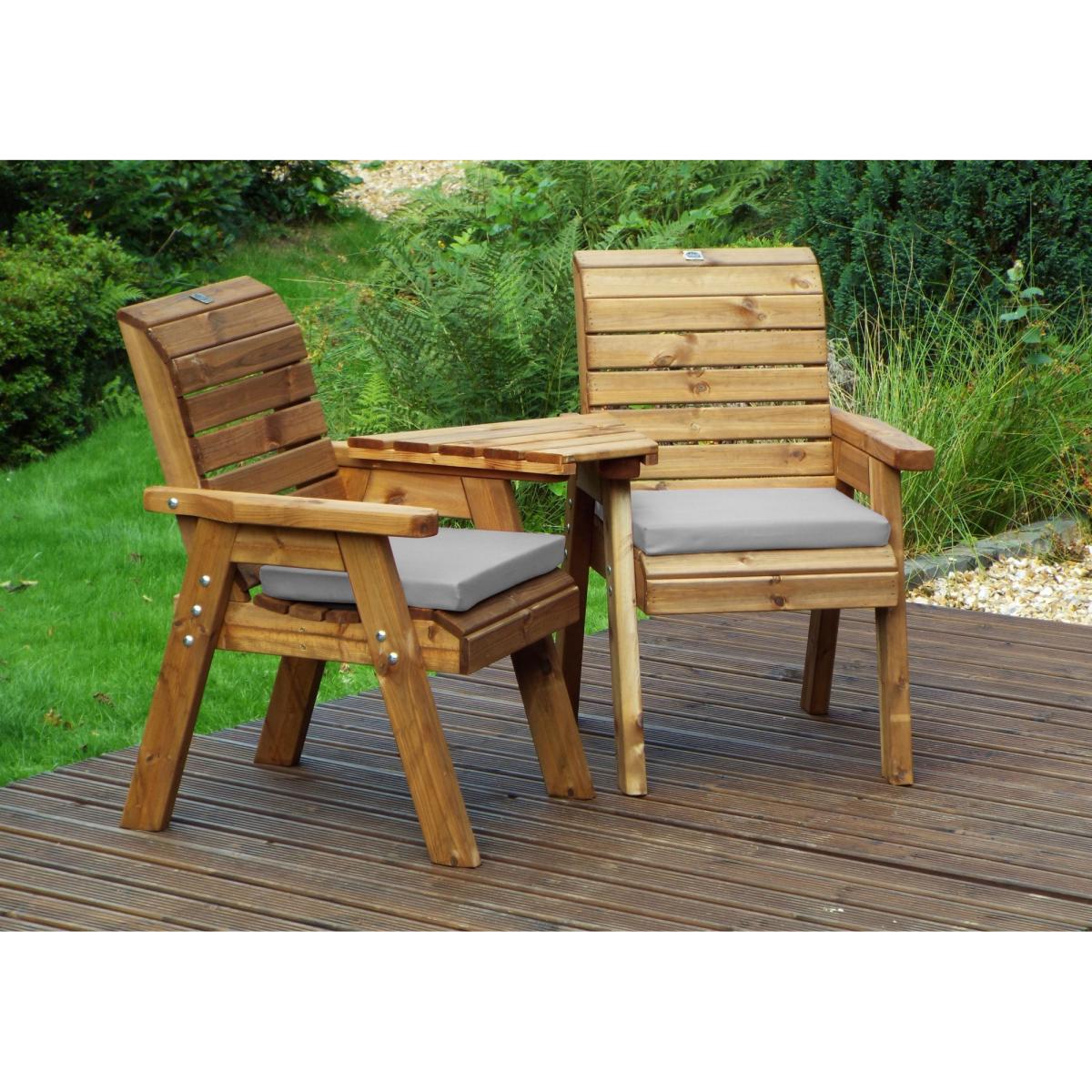 Charles Taylor Angled Twin Companion Set with Cushions - Grey – image 2