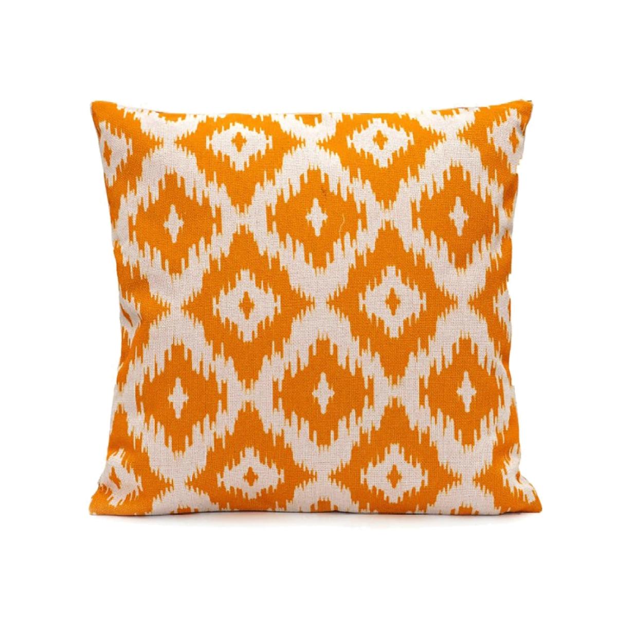 LG Outdoor 45cm Scatter Cushion - Icat Diamonds In Orange – image 1
