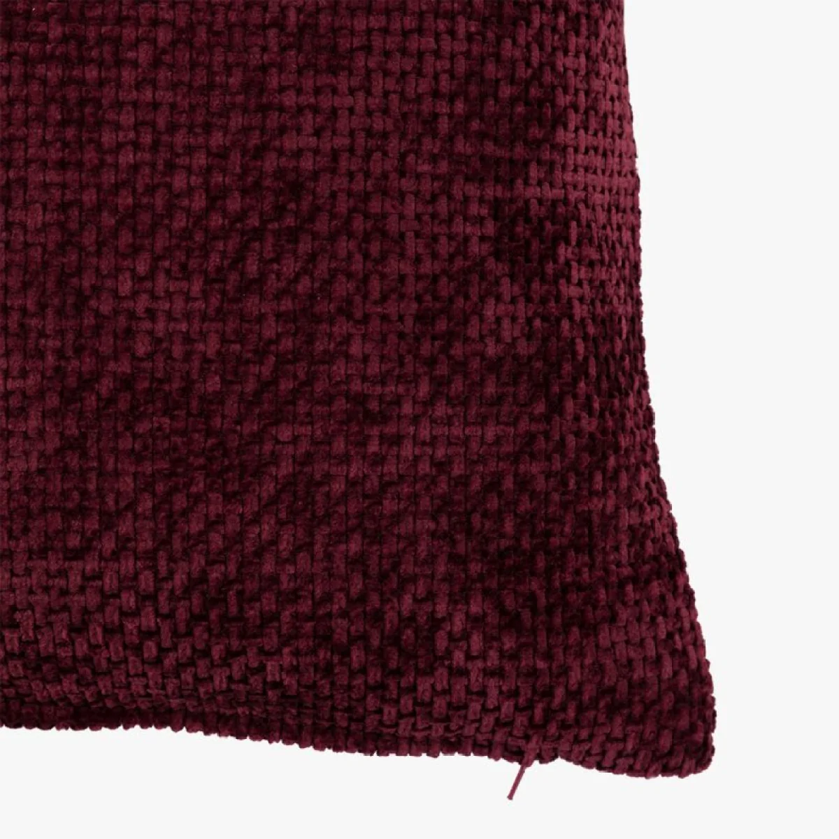 Velora Chenille Cushion in Merlot, Set of 2 – image 5