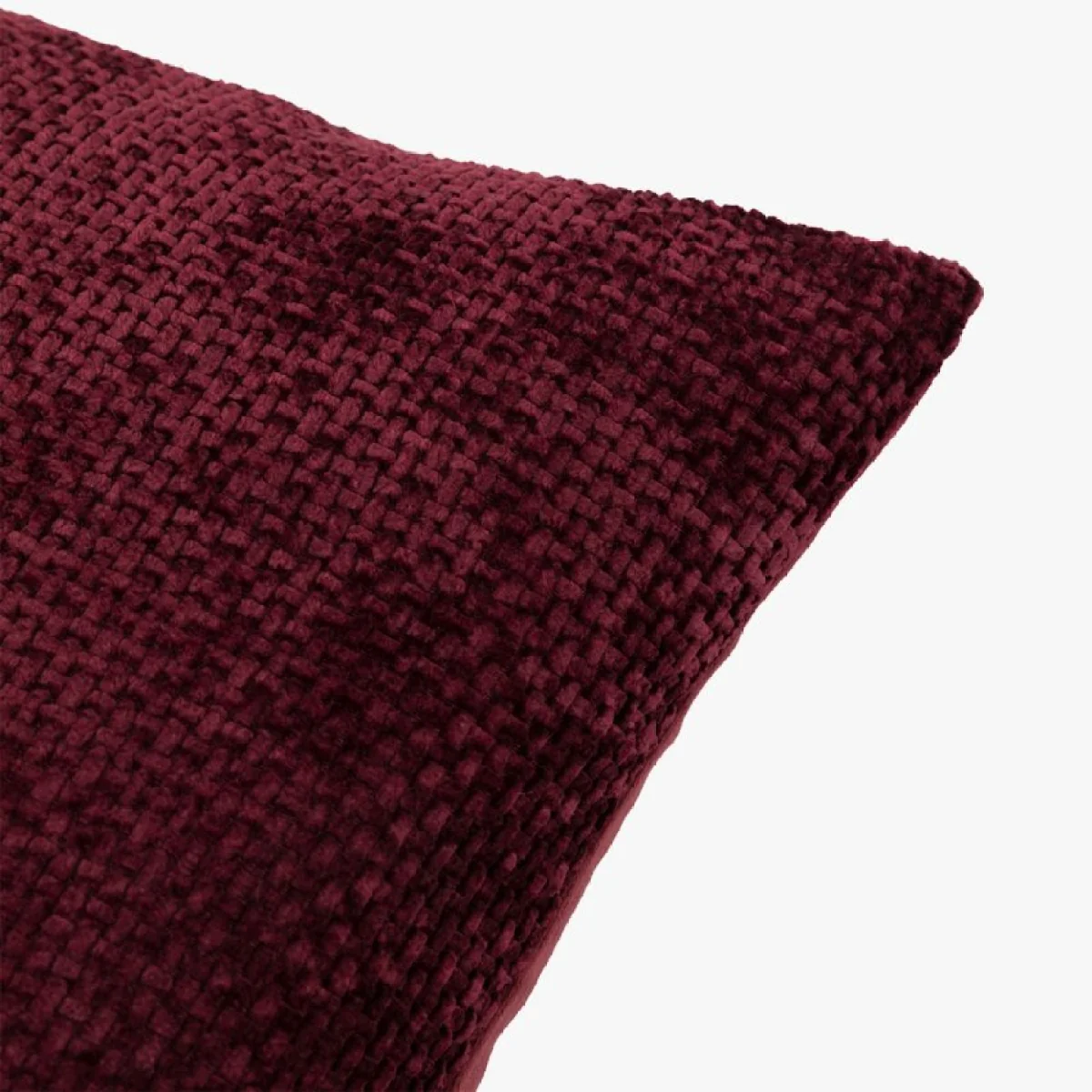 Velora Chenille Cushion in Merlot, Set of 2 – image 6