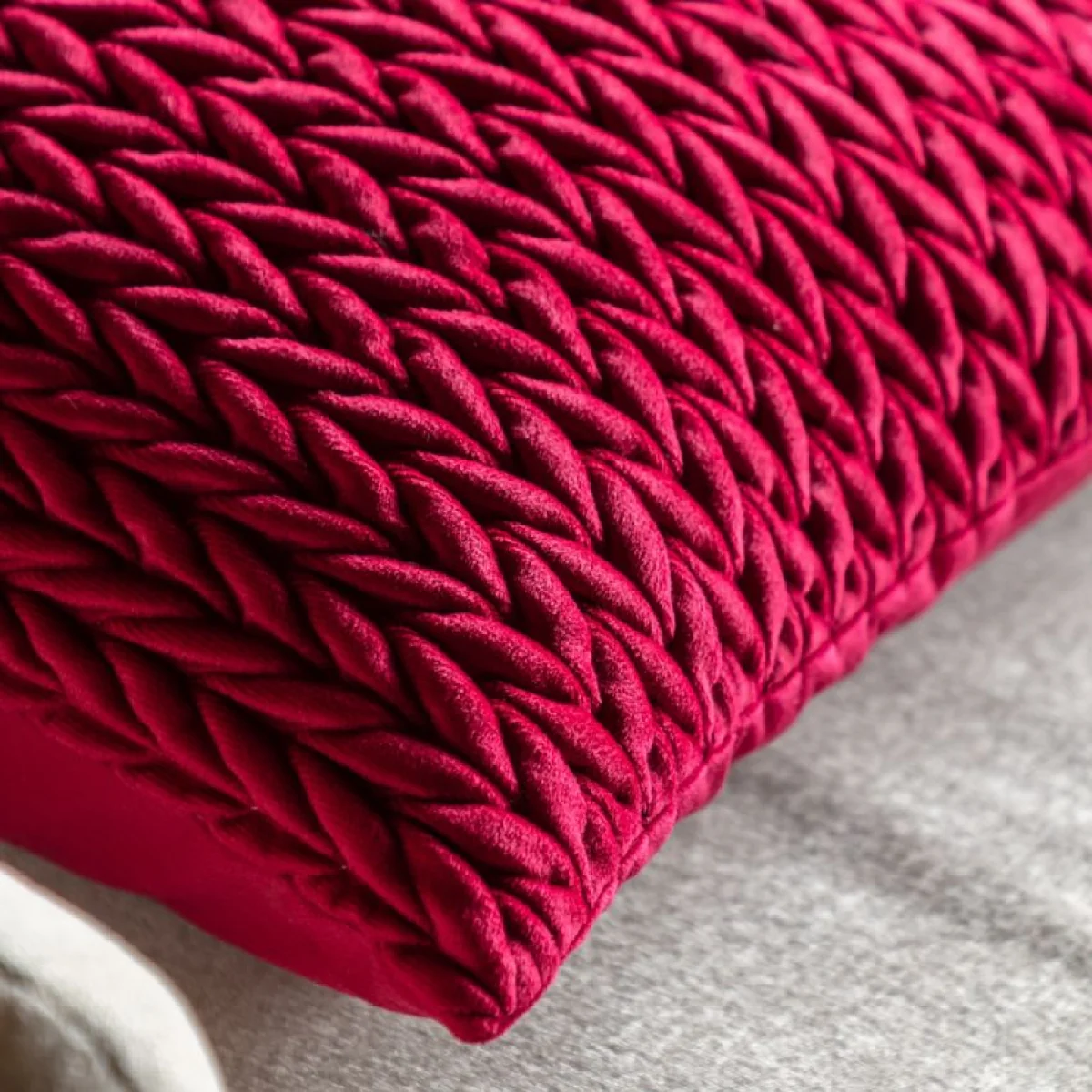 Mirelle Cushion in Merlot, Set of 2 – image 6