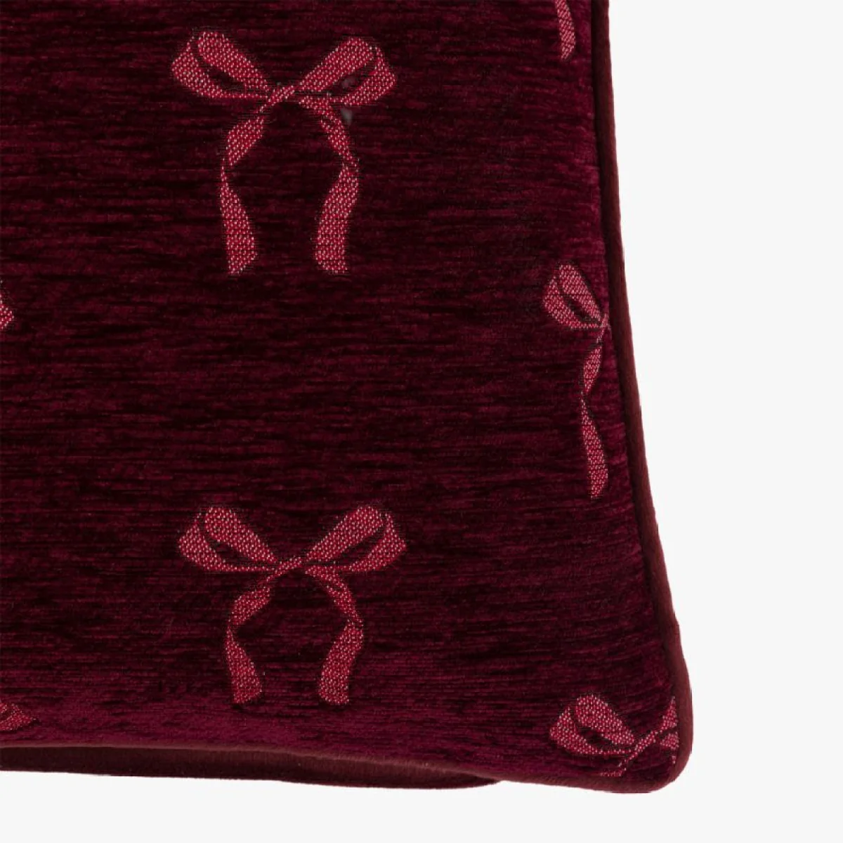 Timeless Tidings Chenille Bow Cushion – image 4