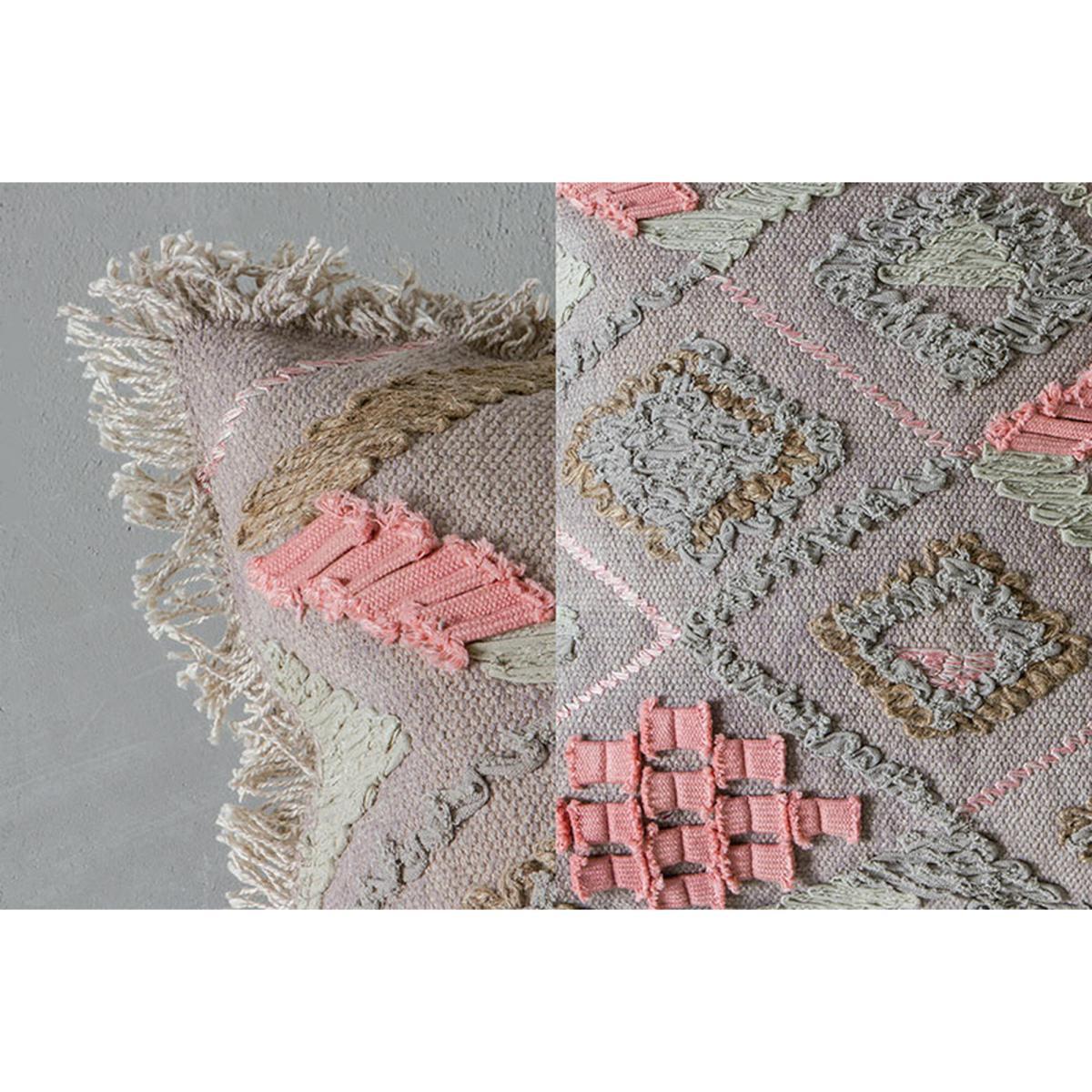 Mathilda Fringed Cushion in Taupe – image 2