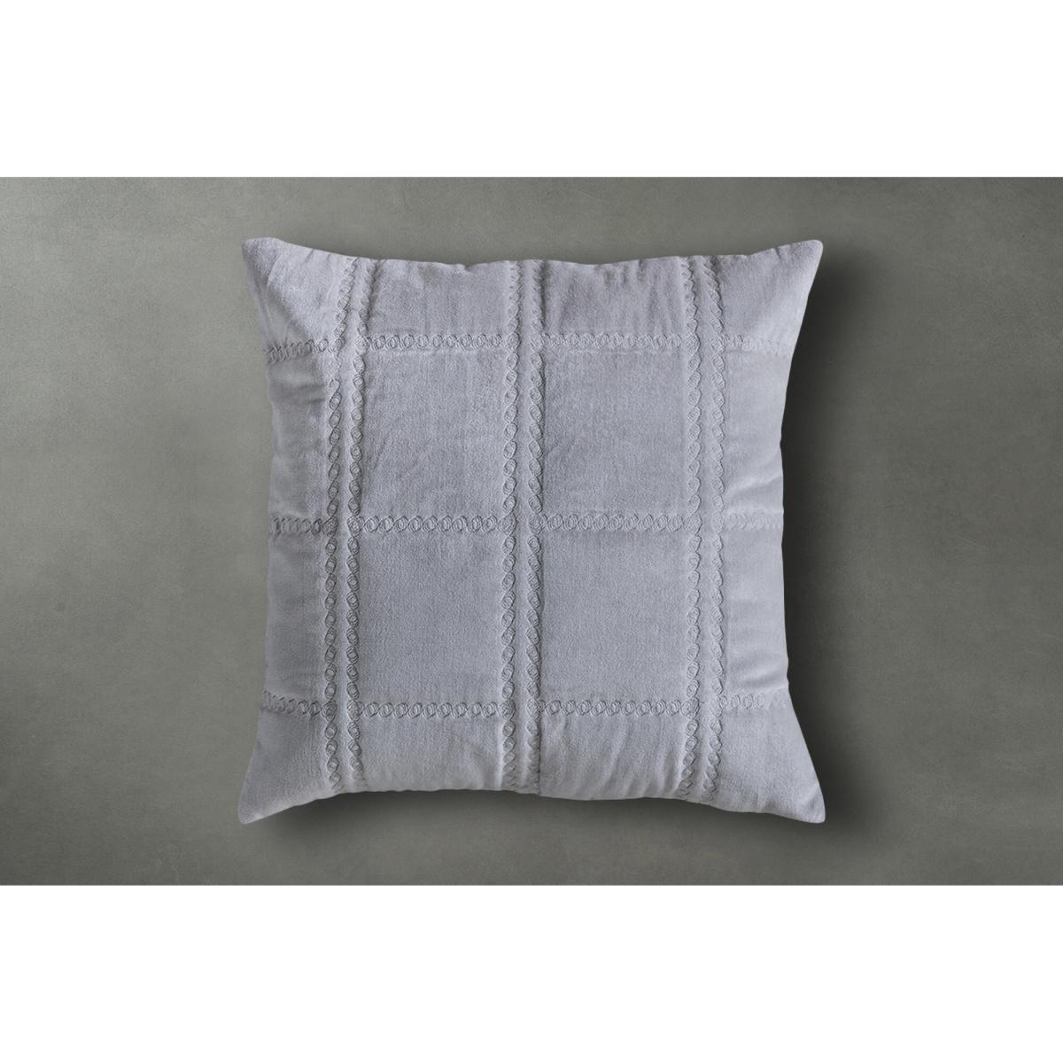 Eaton Grey Quilted Cushion – image 1