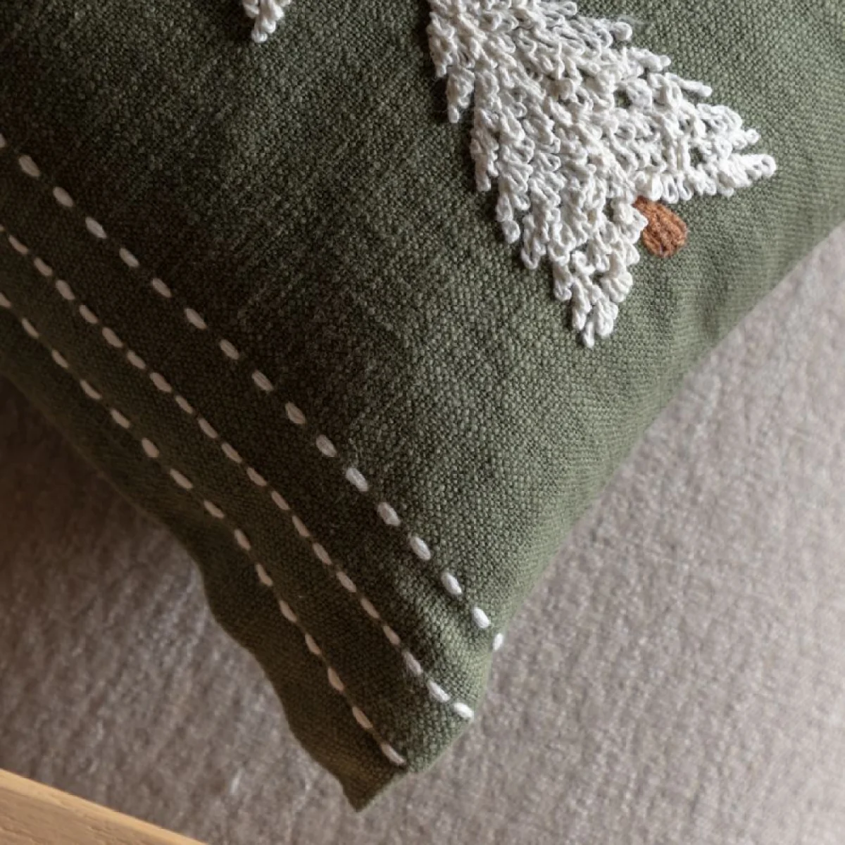 Nordic Woodland Tree Motif Cushion – image 7