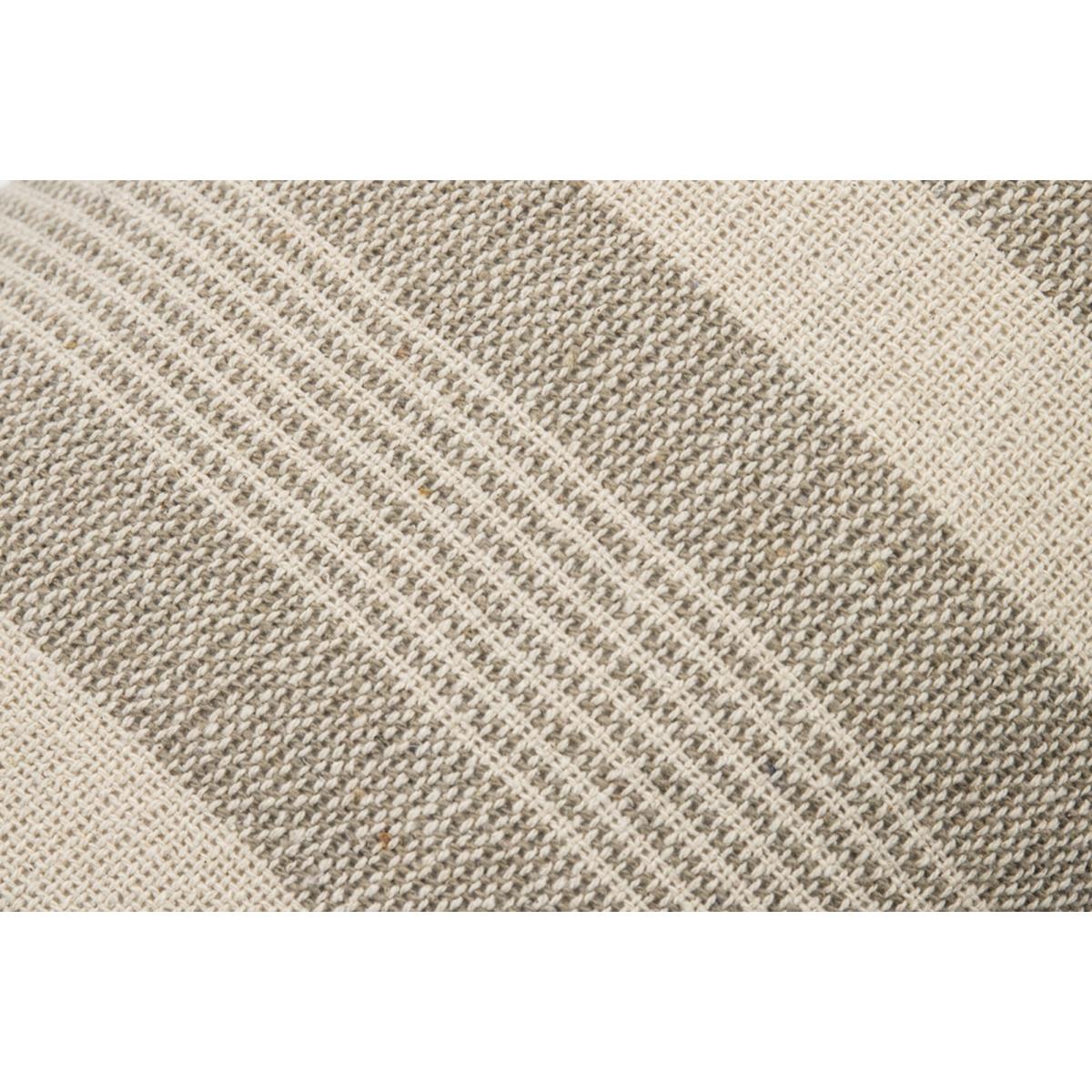 Plush-Up Stripe Rectangle Cushion in Taupe – image 2