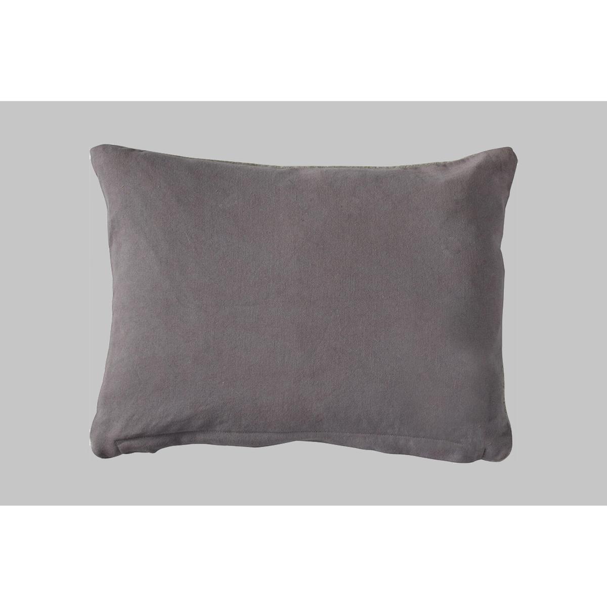 Embroidered Joy Natural Cushion – image 2