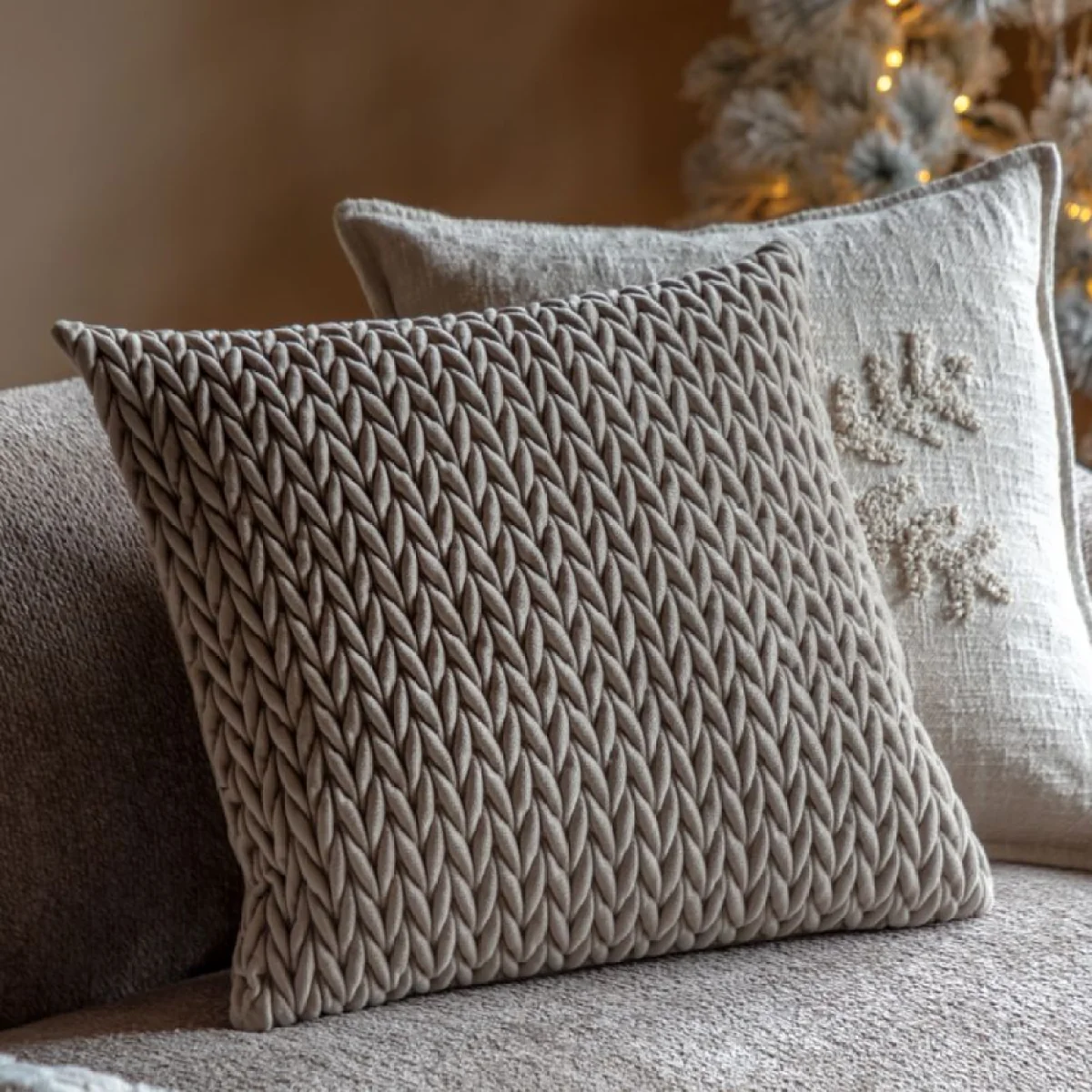 Mirelle Cushion in Stone, Set of 2 – image 2