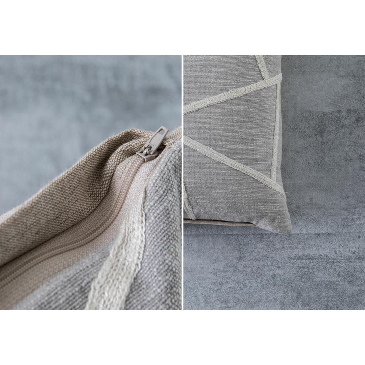 Callio Grey Cushion with Geometric Pattern – image 3