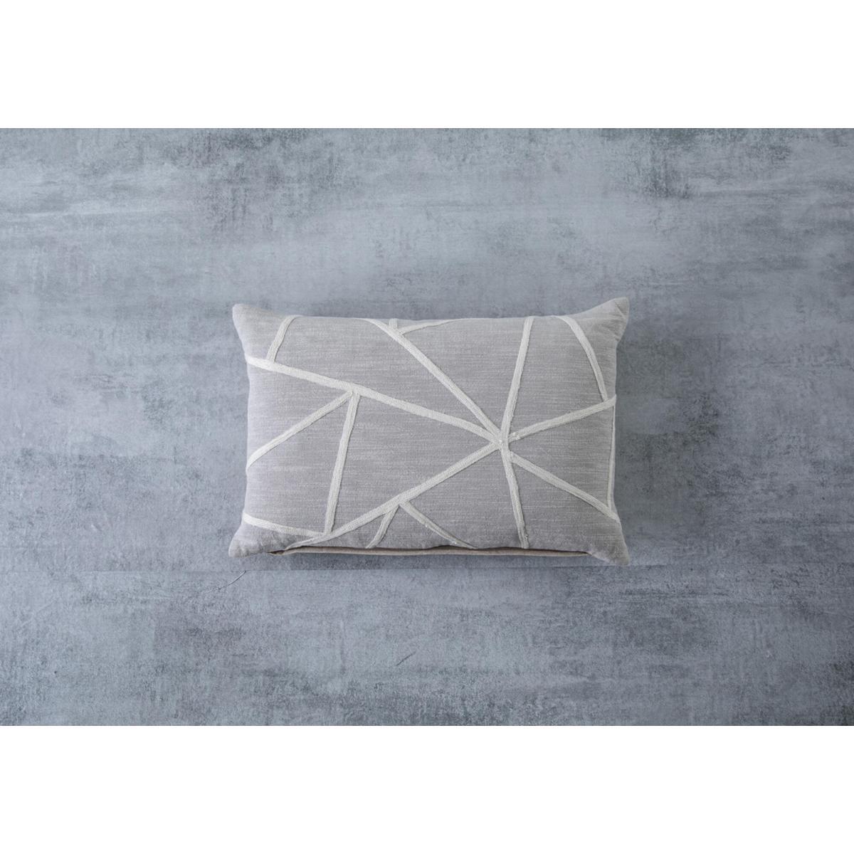 Callio Grey Cushion with Geometric Pattern – image 1
