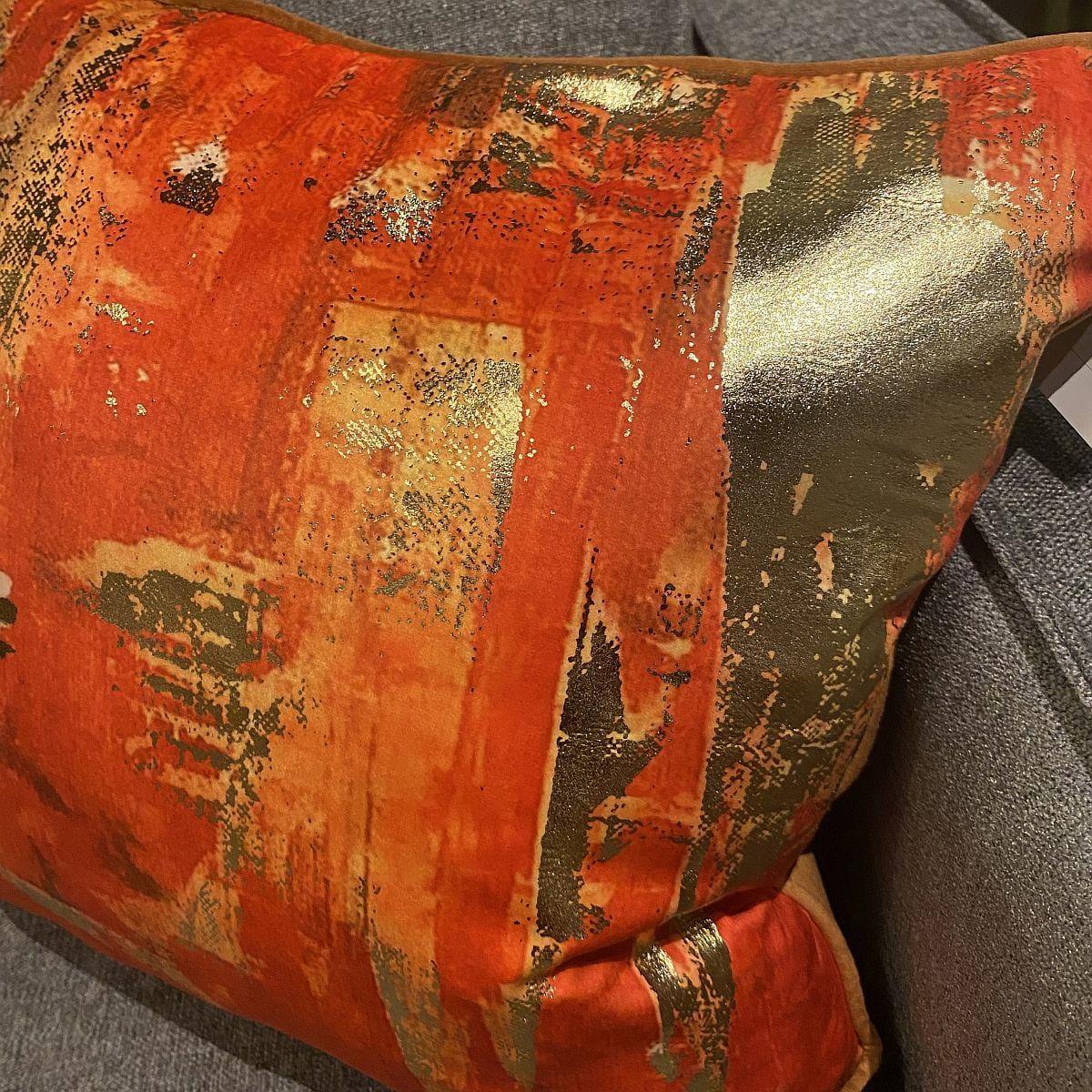 Quatropi Scatter Cushion Sunshine 45x45cm Orange & Gold – image 2