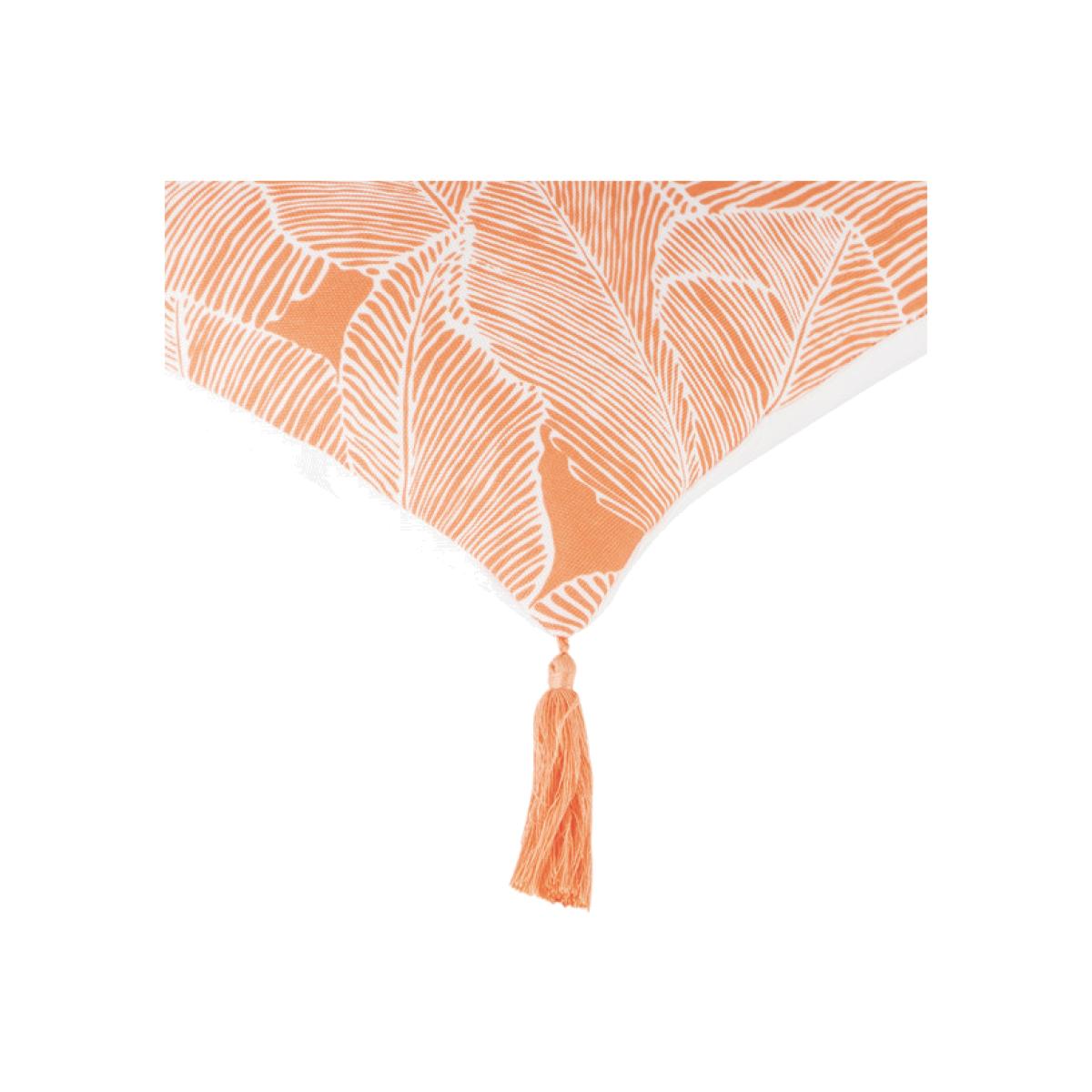 Talia Palm Print Outdoor Cushion - Orange – image 1