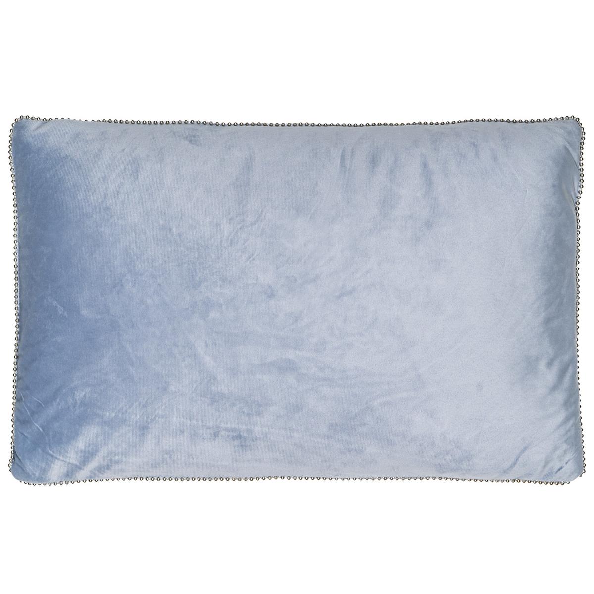 Renee Beaded Edge French Blue Cushion – image 2