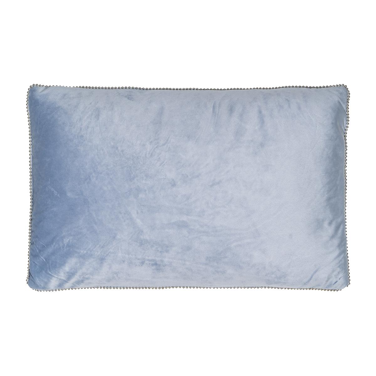 Renee Beaded Edge French Blue Cushion – image 1